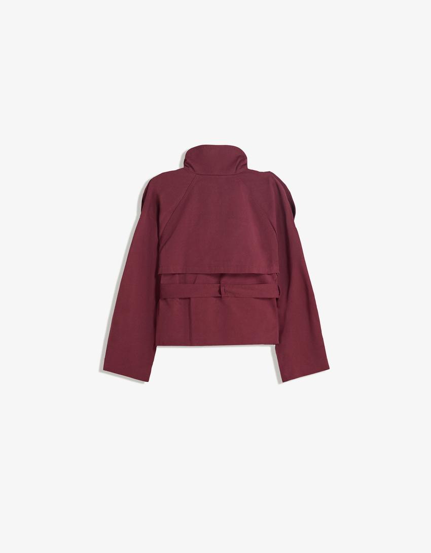Liora Trench Coat – Bordeaux - LioraBella