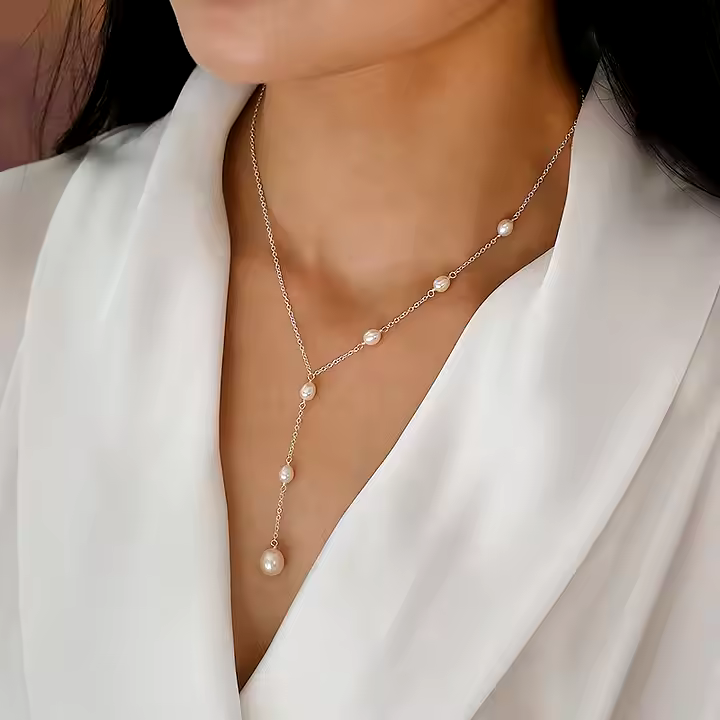 ELIA | Vintage Pendant Pearl Necklace