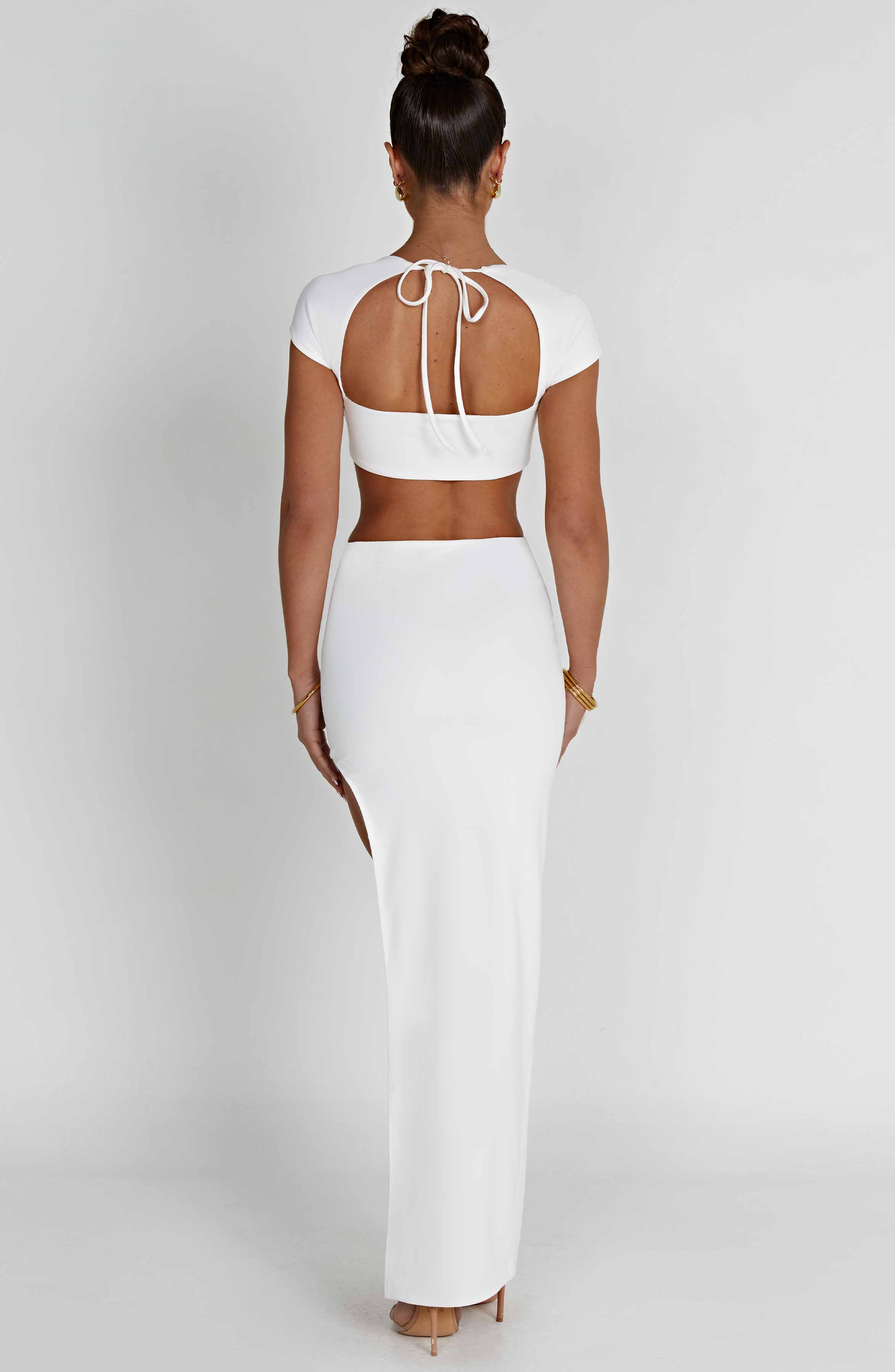 Adorn Maxi Skirt - Ivory - LioraBella