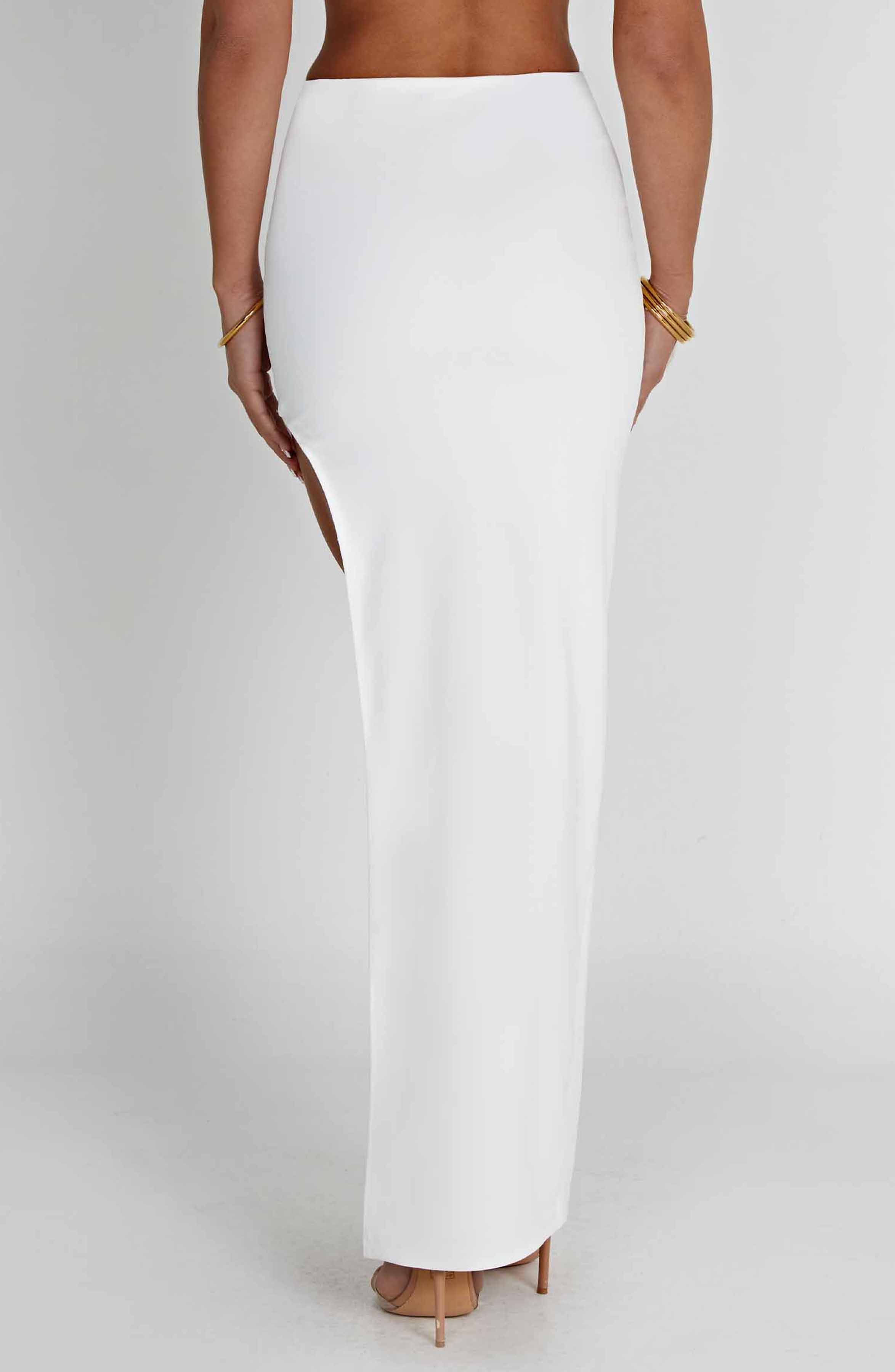 Adorn Maxi Skirt - Ivory - LioraBella