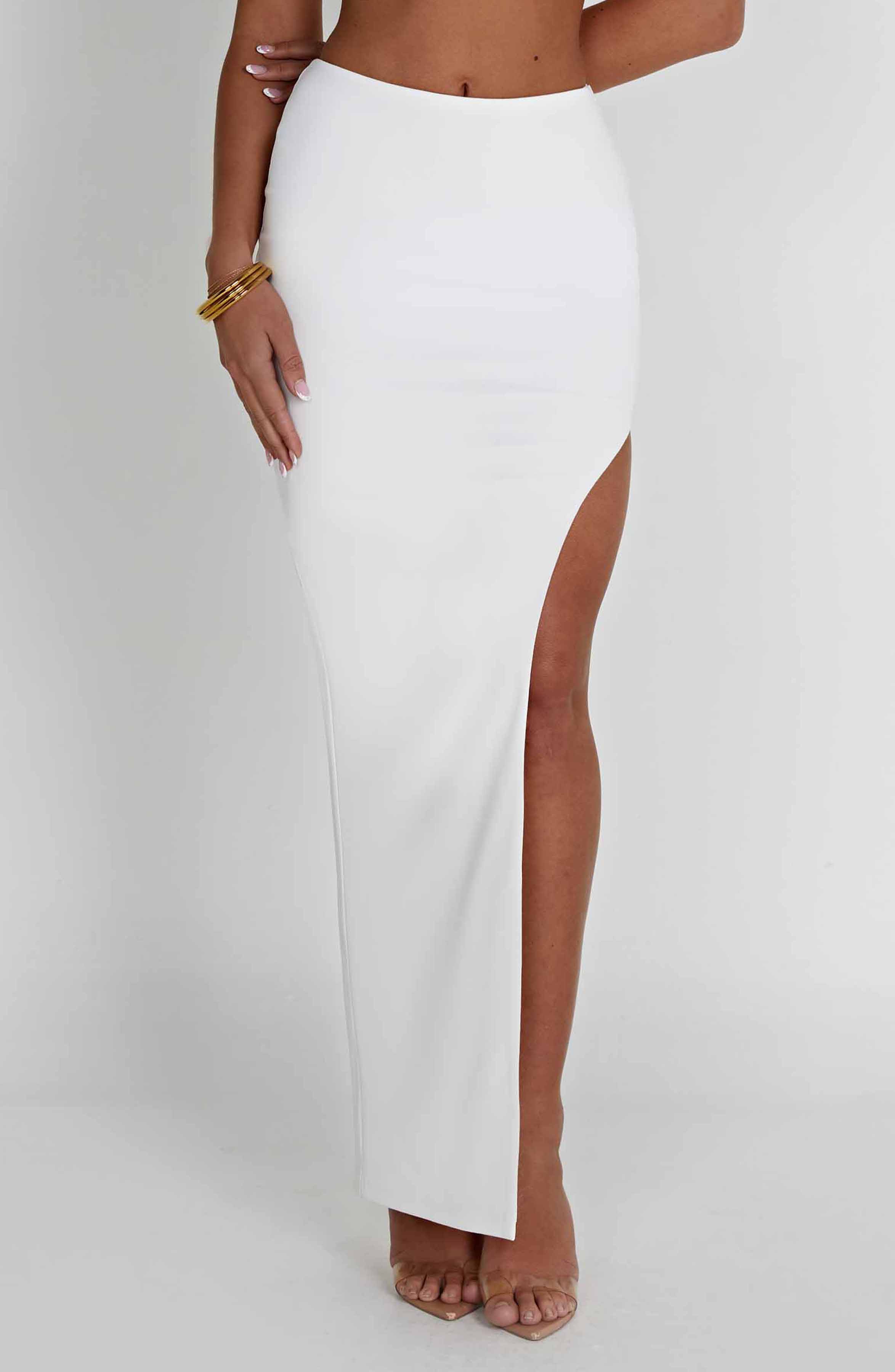 Adorn Maxi Skirt - Ivory - LioraBella