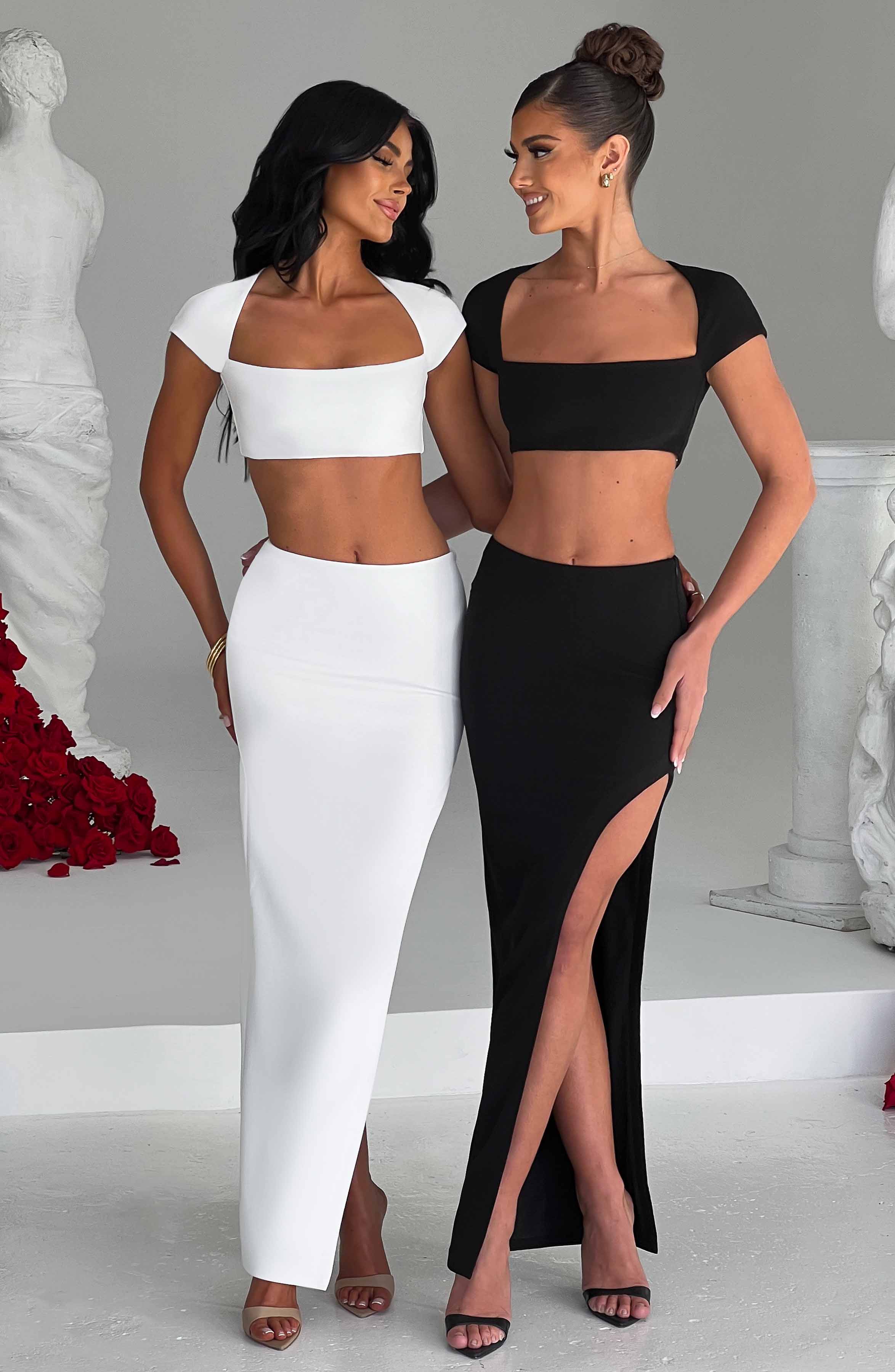 Adorn Maxi Skirt - Ivory - LioraBella