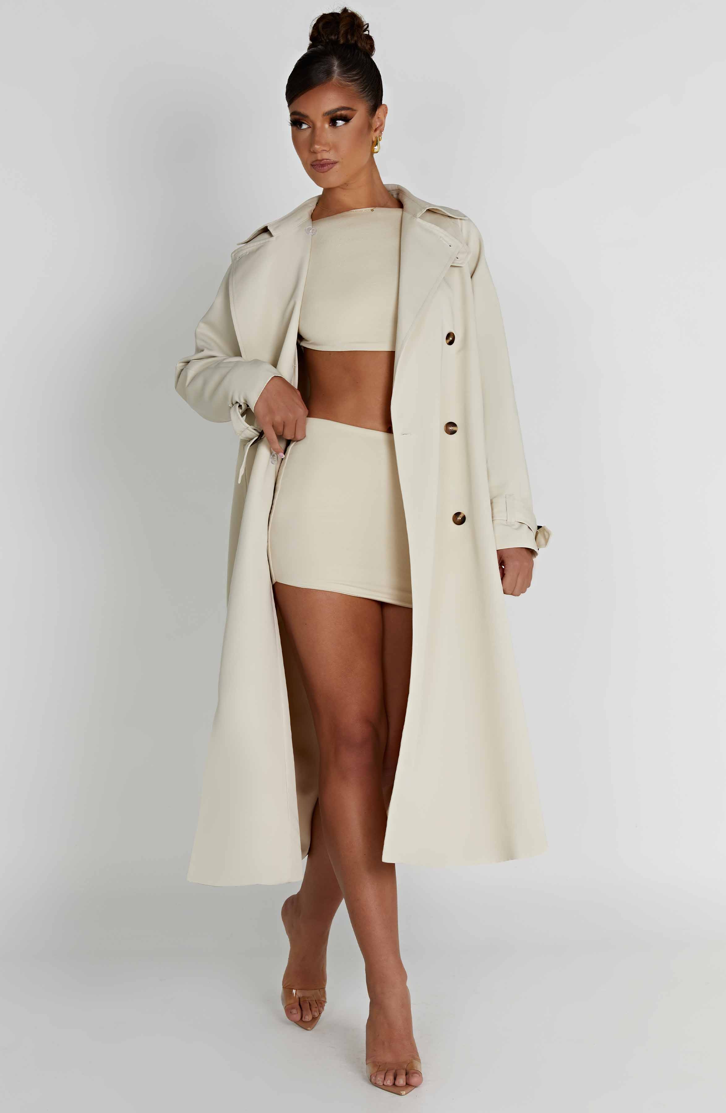 Camila Trench Coat - Sand - LioraBella