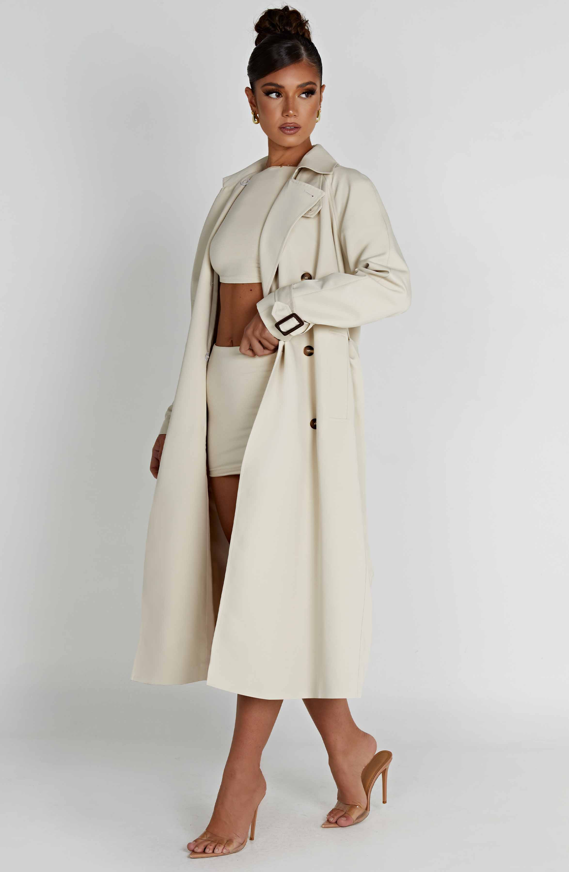 Camila Trench Coat - Sand - LioraBella