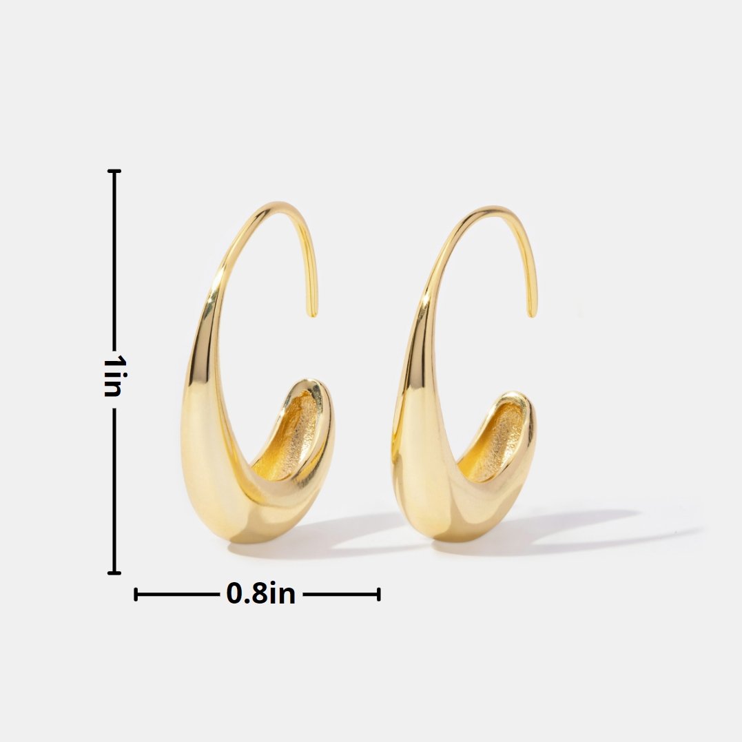 CINA | Gold Teardrop Earrings