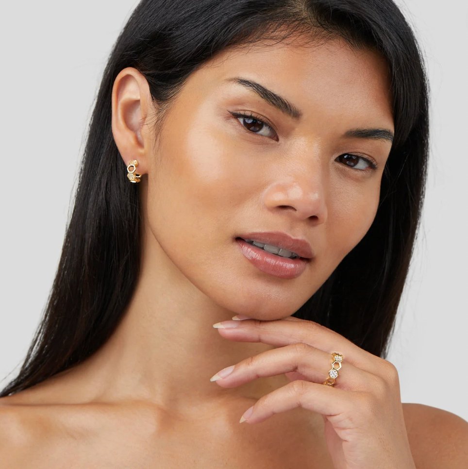 ABEILLE | Gold & Crystal Ring