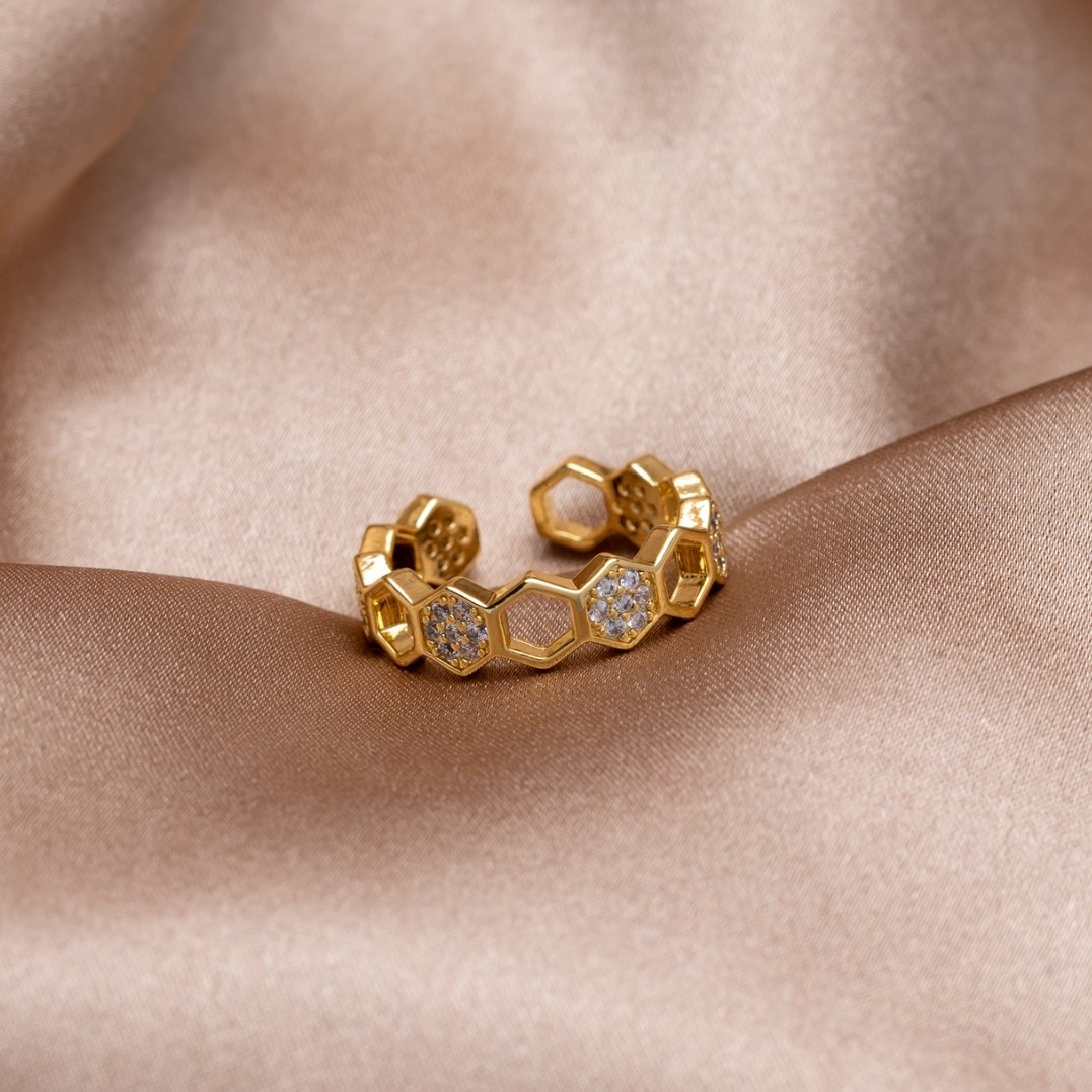 ABEILLE | Gold & Crystal Ring