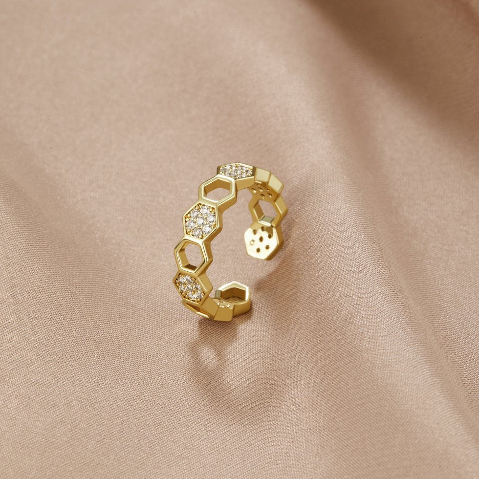 ABEILLE | Gold & Crystal Ring