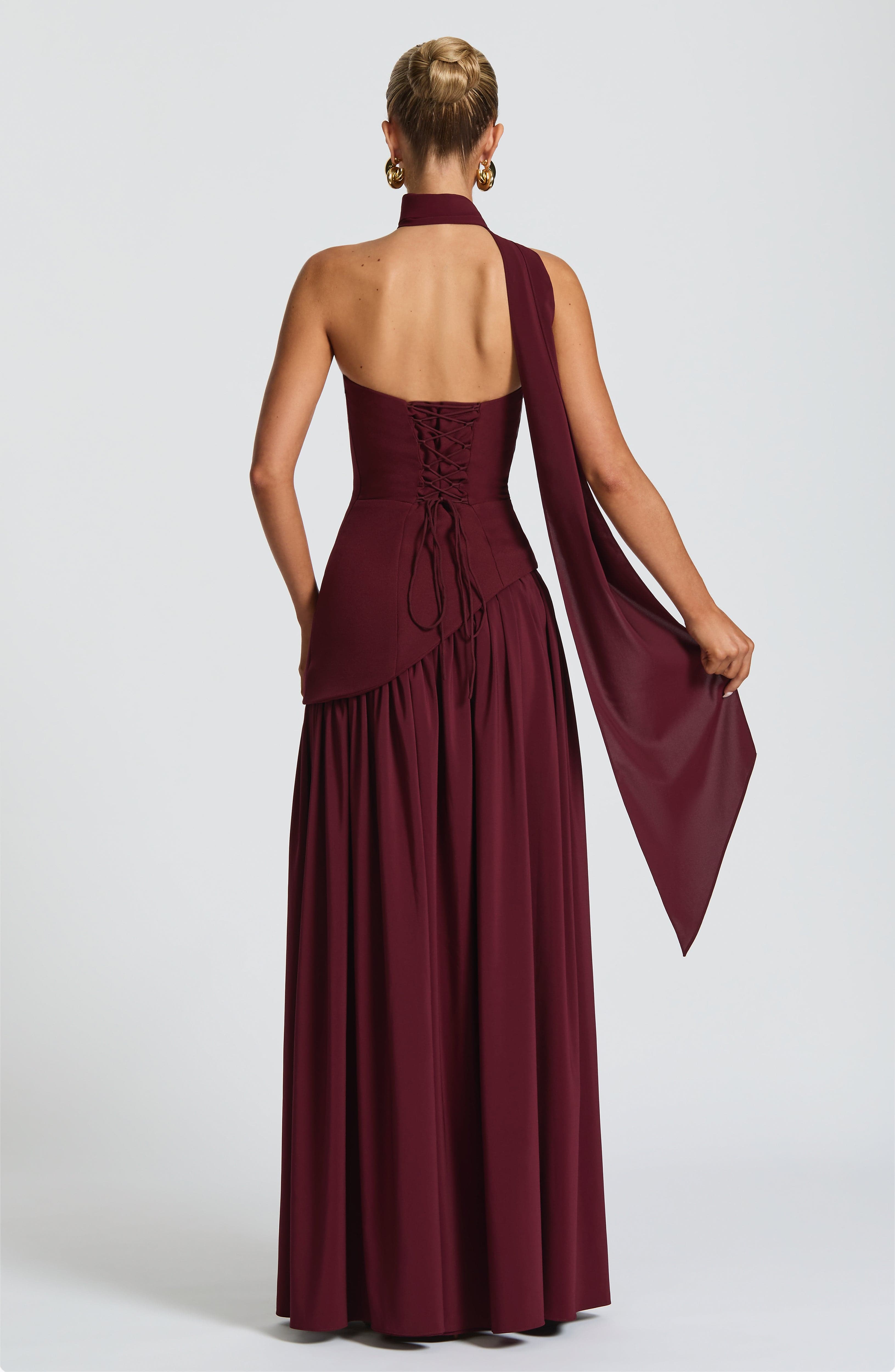 Maliyah Maxi Dress - Cherry Lacquer - LioraBella