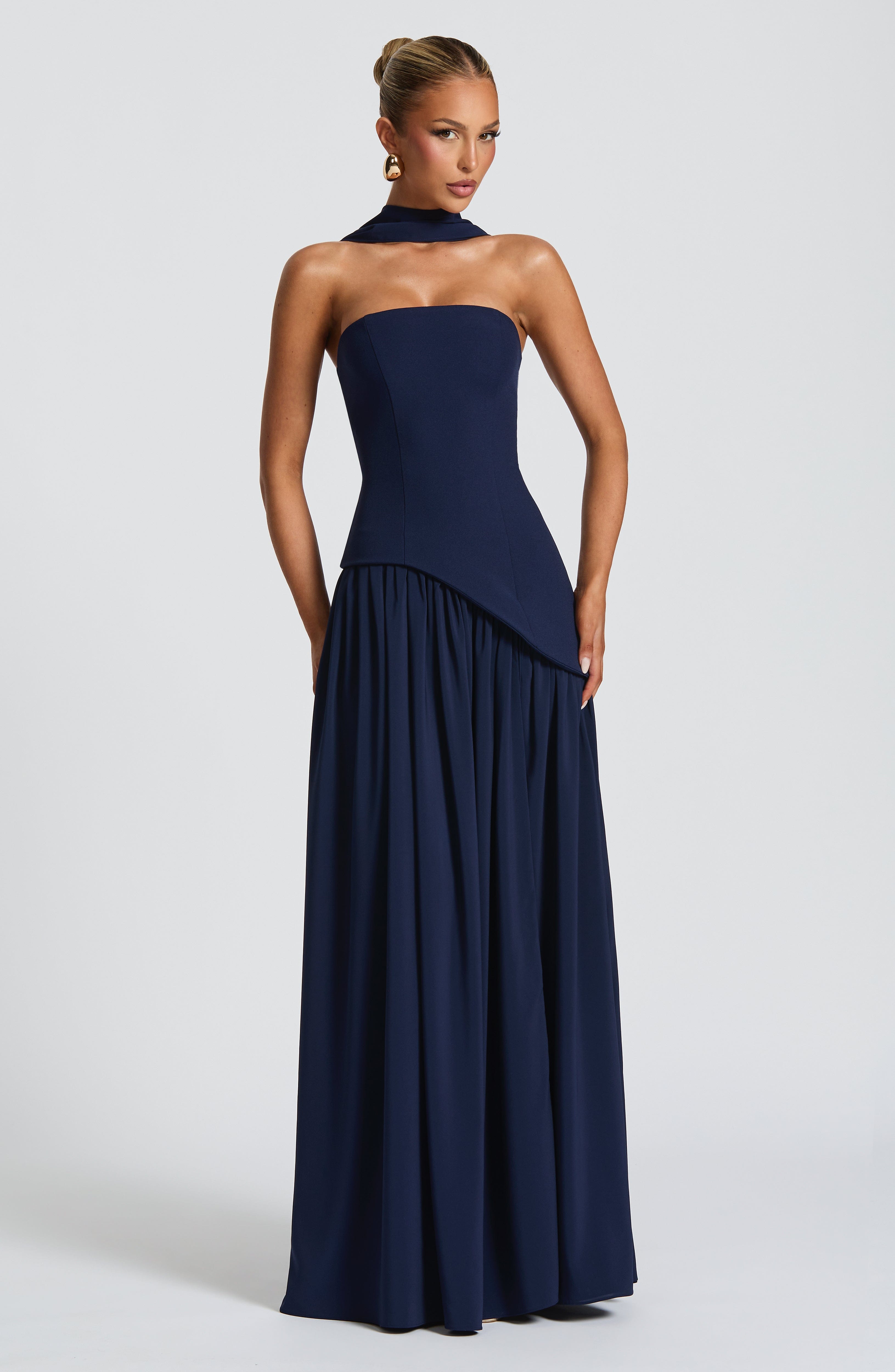 Maliyah Maxi Dress - Navy - LioraBella