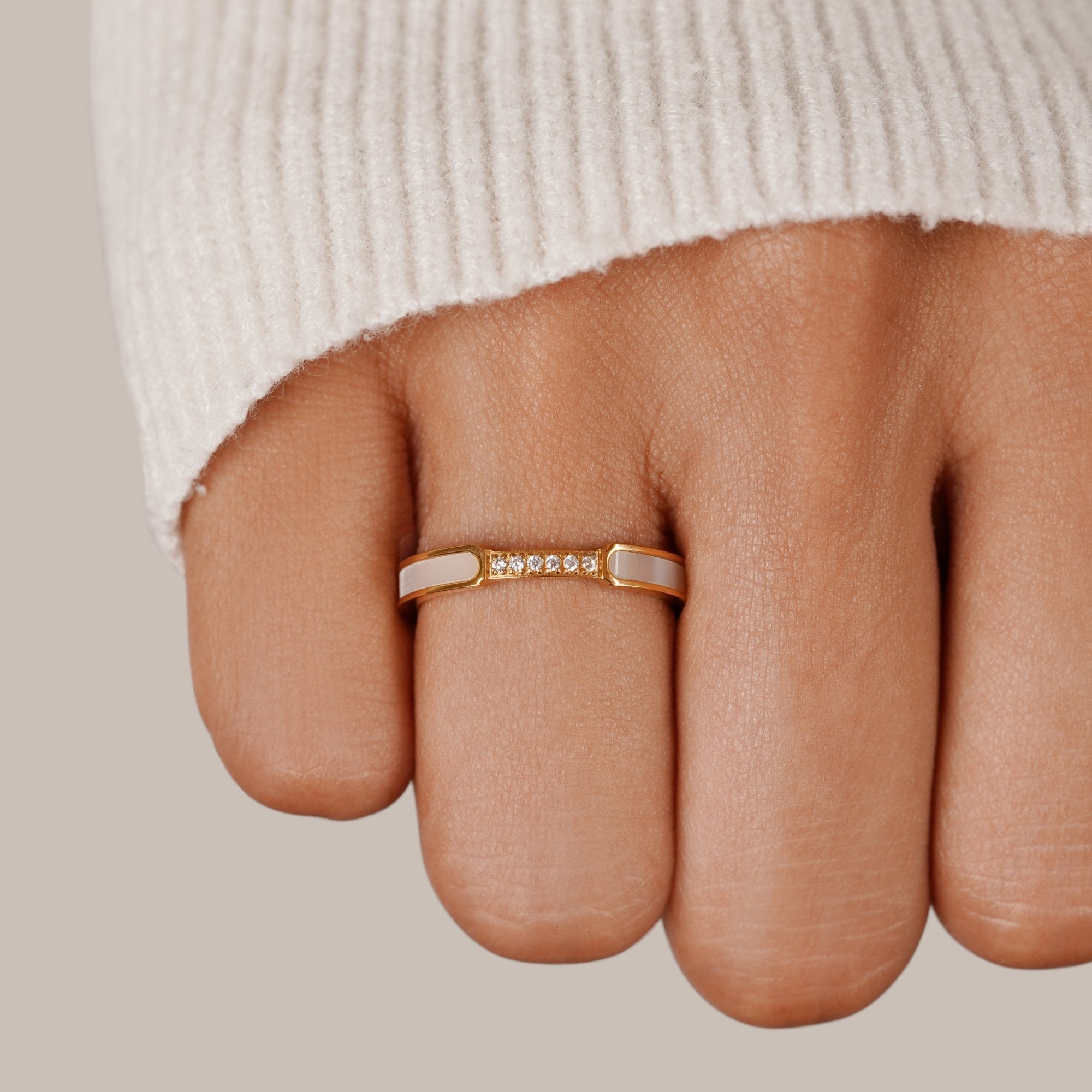 AYLA | Pearl & Crystal Ring