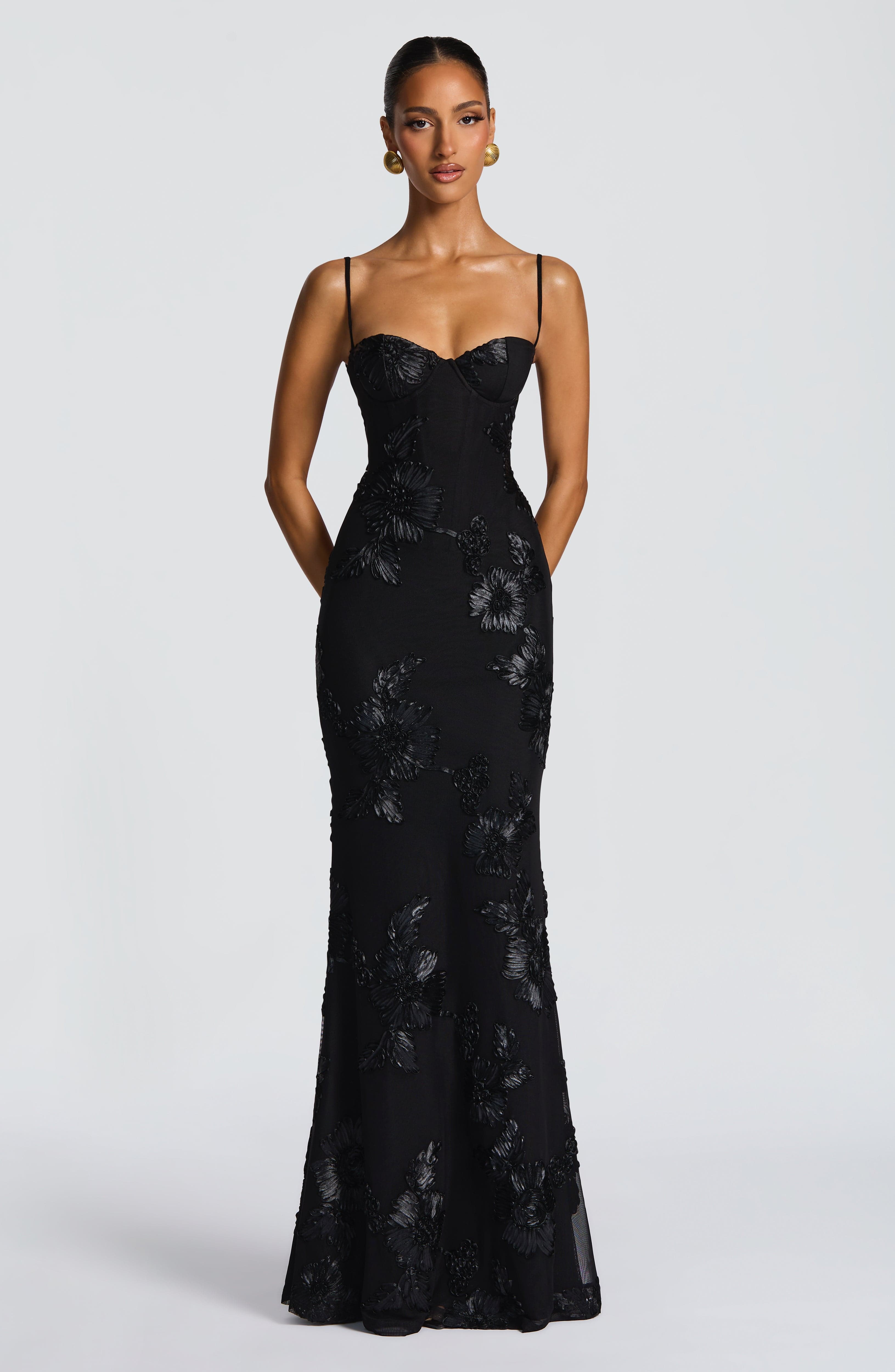 Nefertiti Maxi Dress - Black - LioraBella