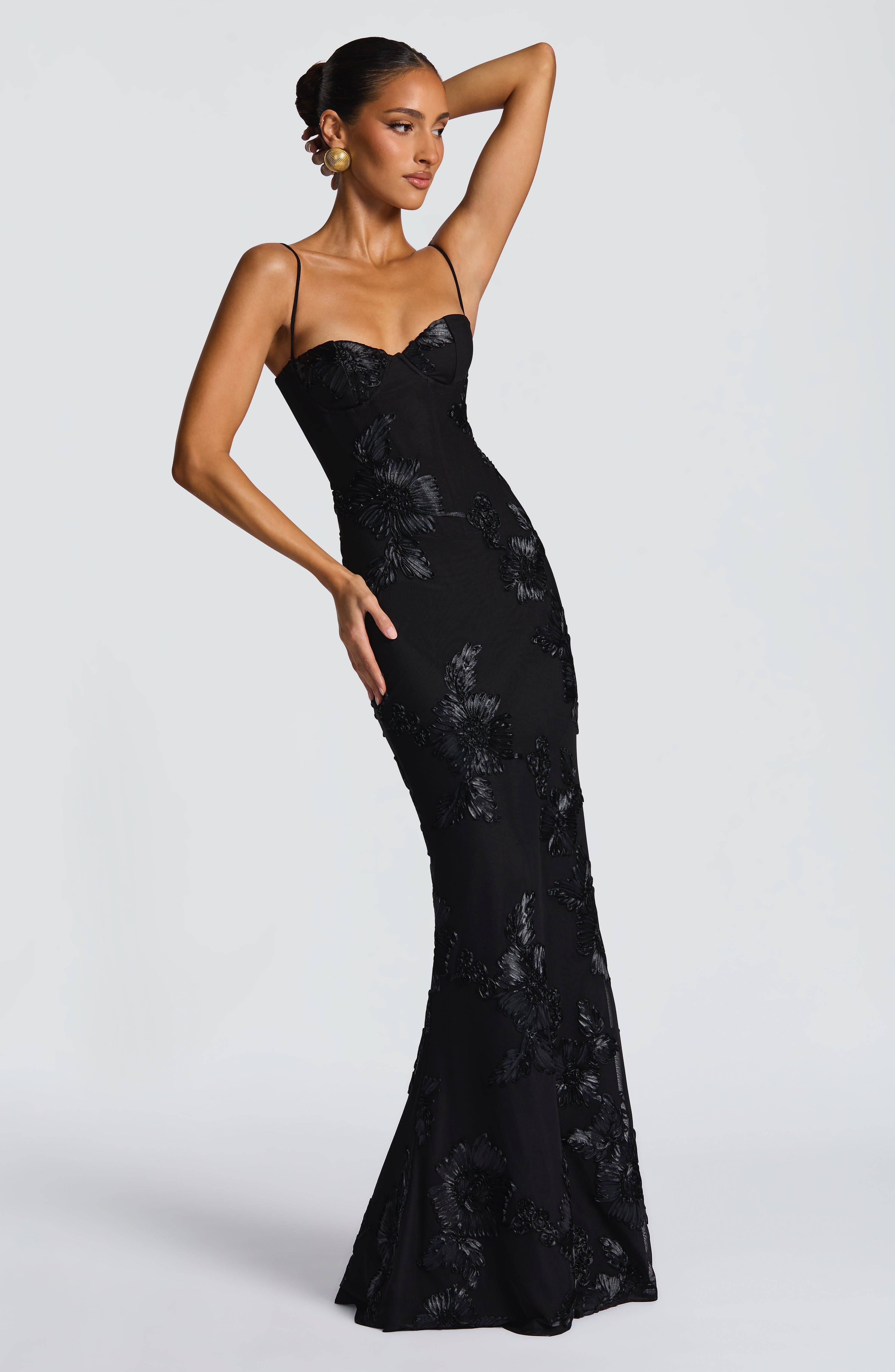 Nefertiti Maxi Dress - Black - LioraBella