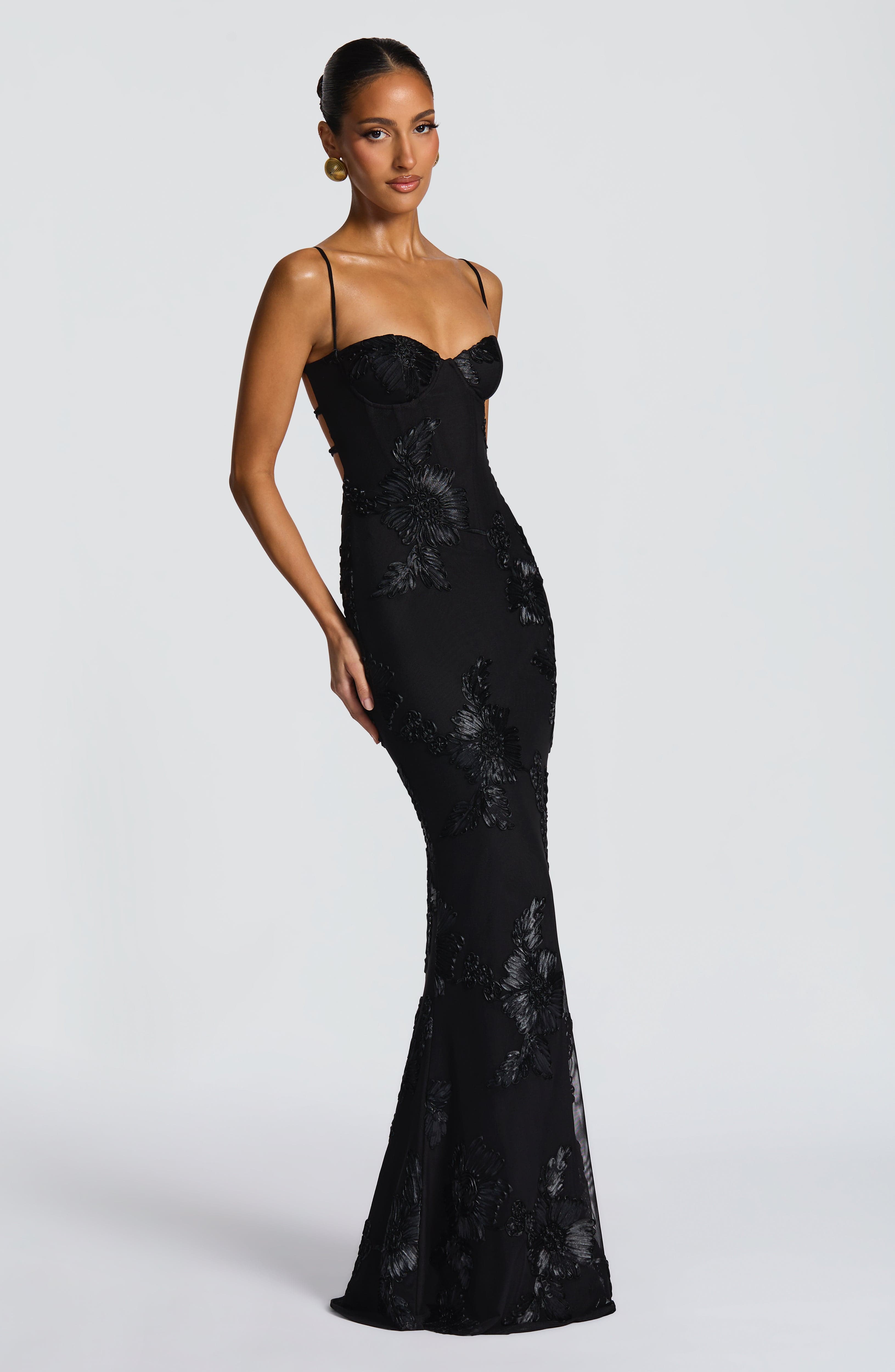 Nefertiti Maxi Dress - Black - LioraBella