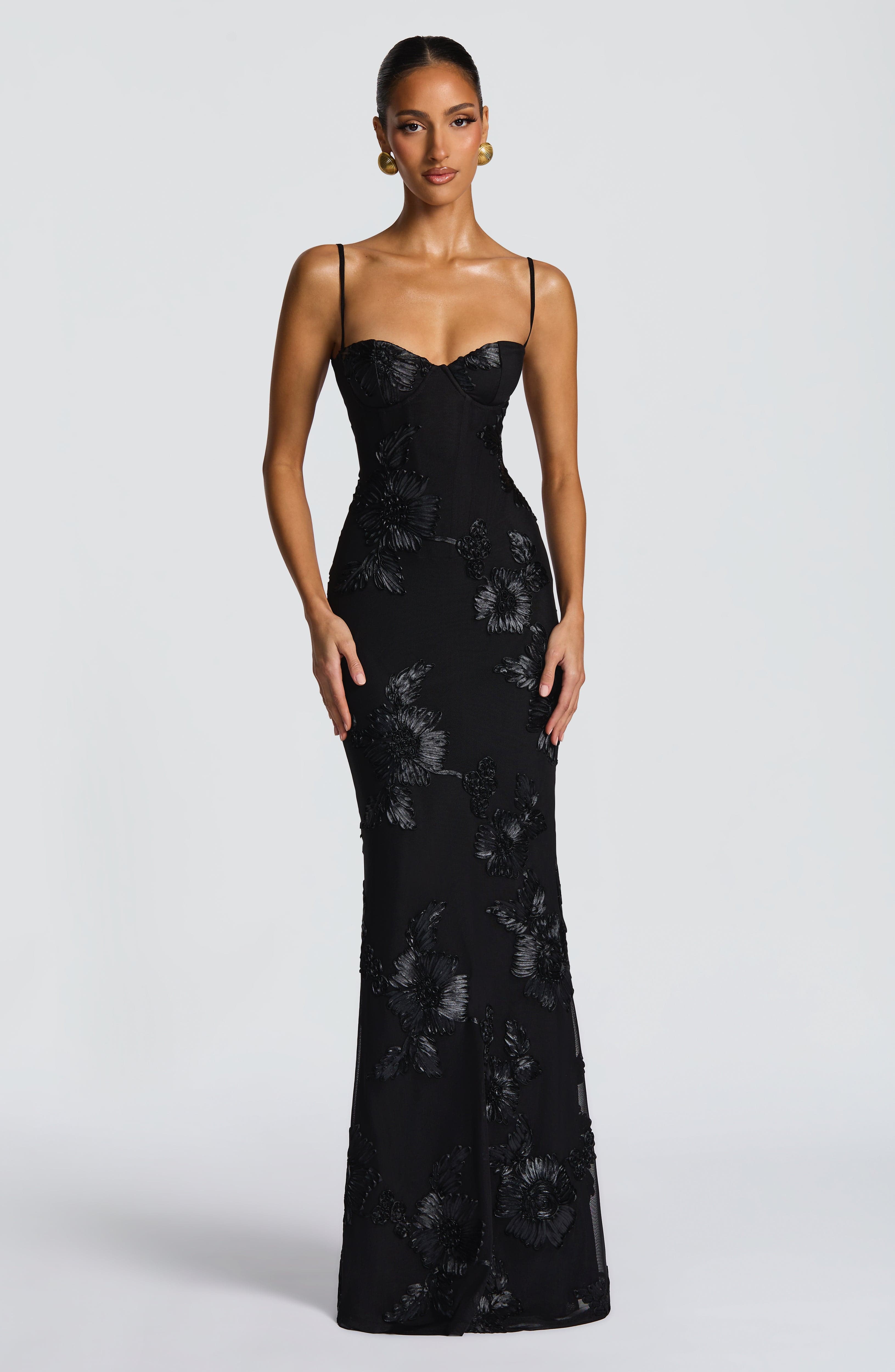 Nefertiti Maxi Dress - Black - LioraBella