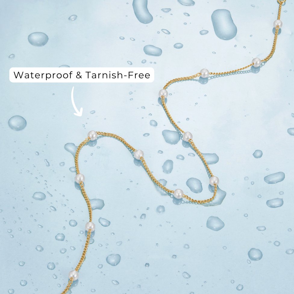 IRIS | Golden Pearl Queen Necklace