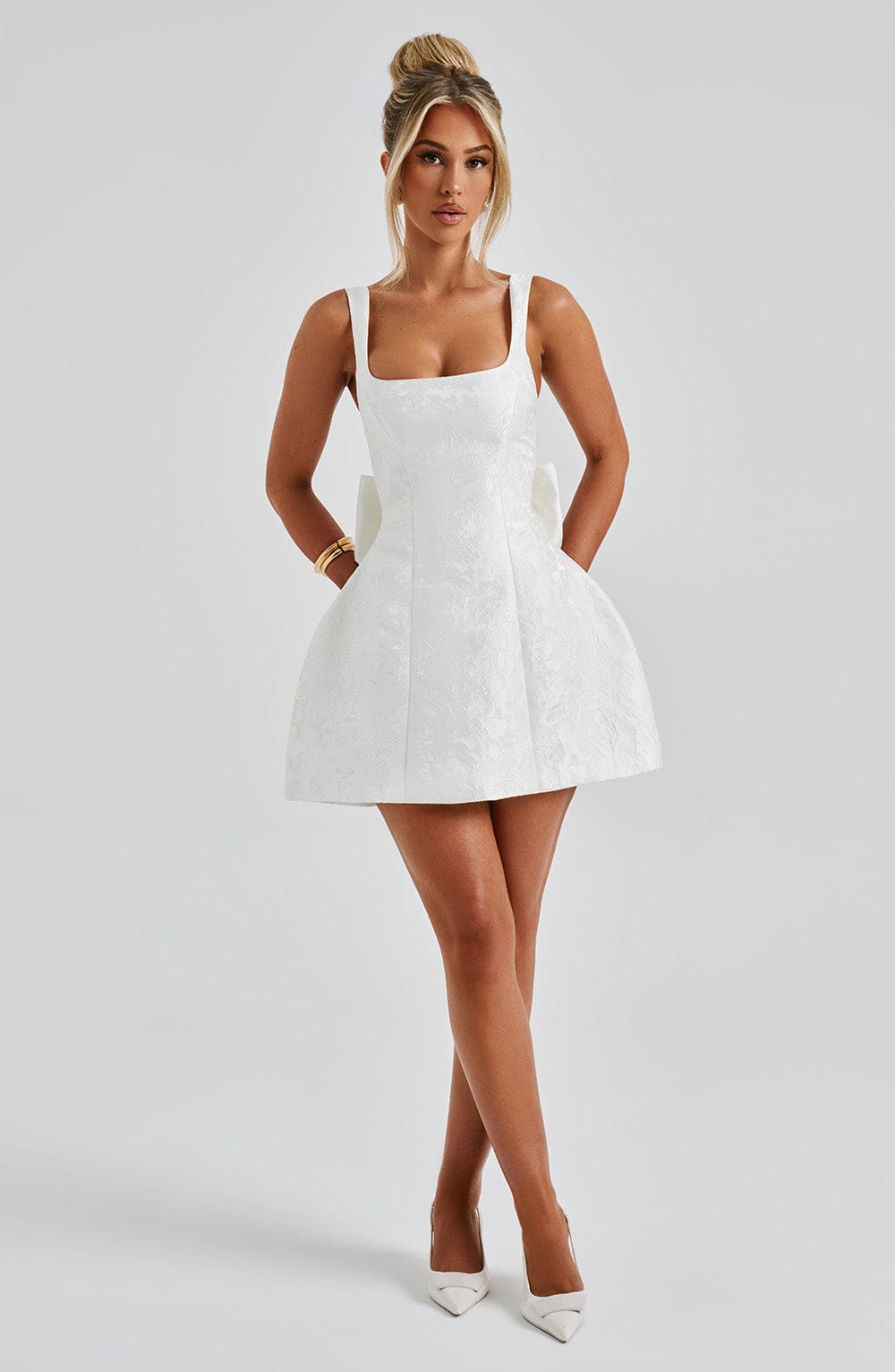 Orla Mini Dress - Ivory - LioraBella