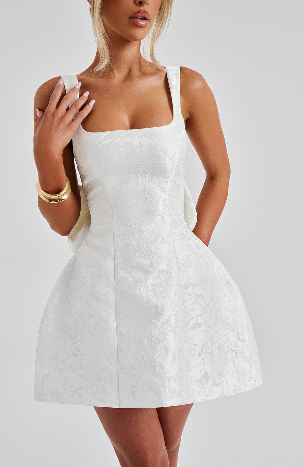 Orla Mini Dress - Ivory - LioraBella