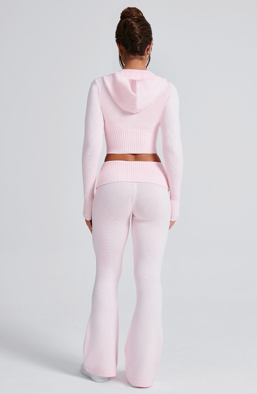 Portia Knit Hoodie - Pink - LioraBella