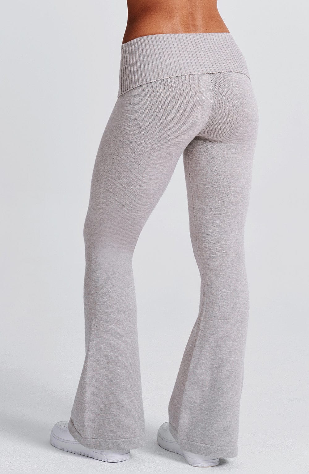 Portia Knit Pants - Light Grey Marl - LioraBella
