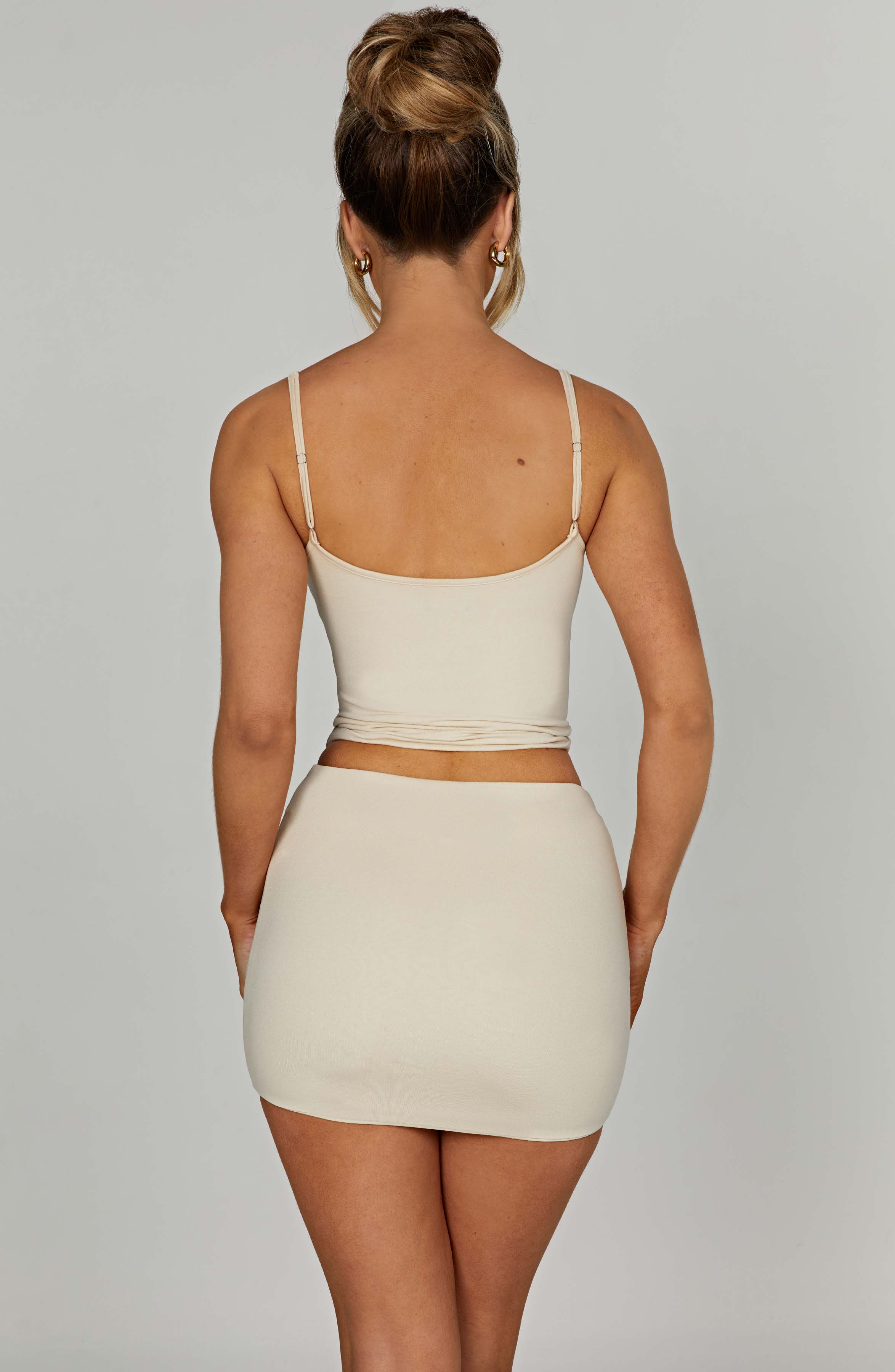 Rein Mini Skirt - Cream - LioraBella