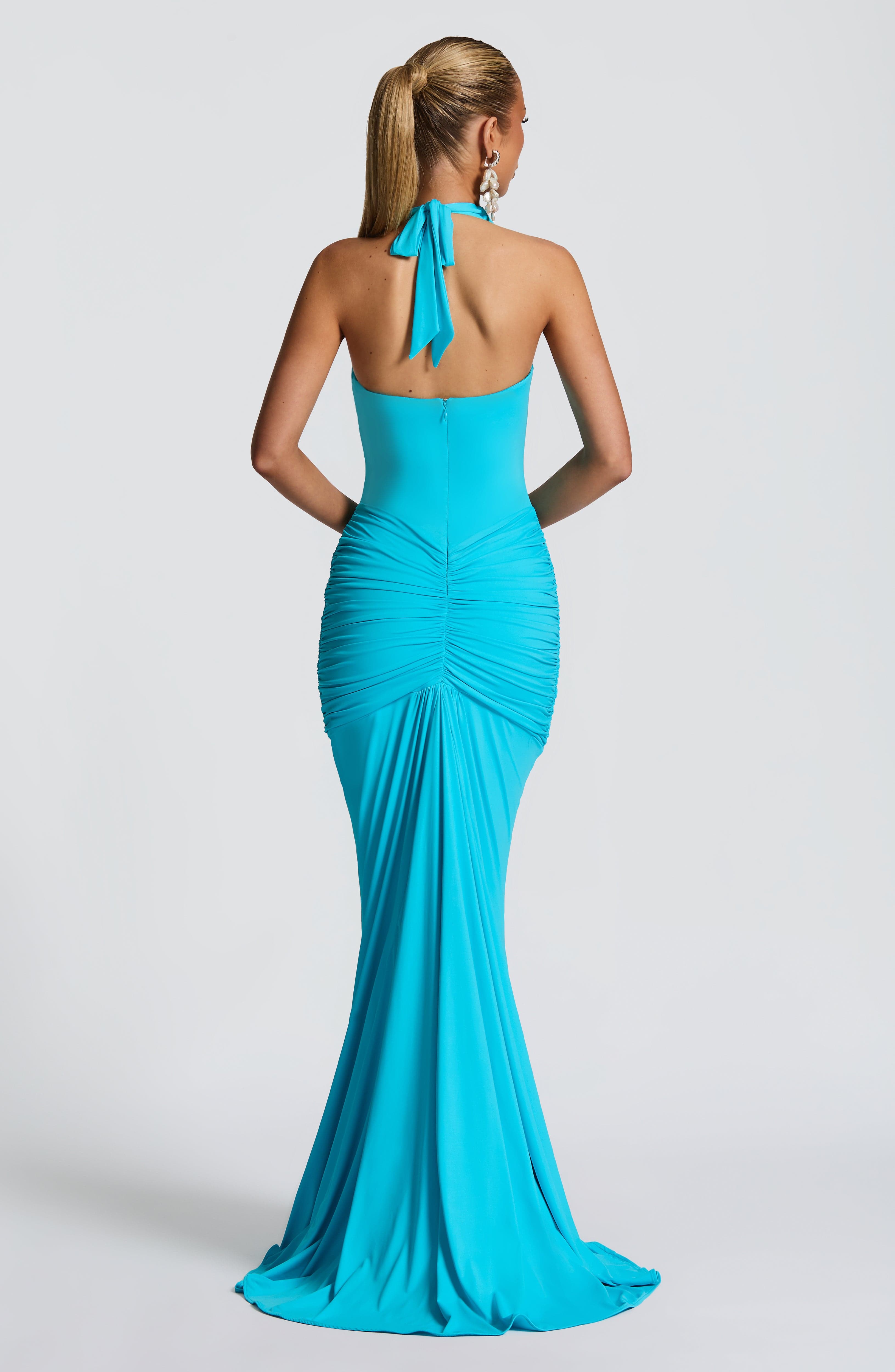 Rosetta Maxi Dress - Aqua - LioraBella