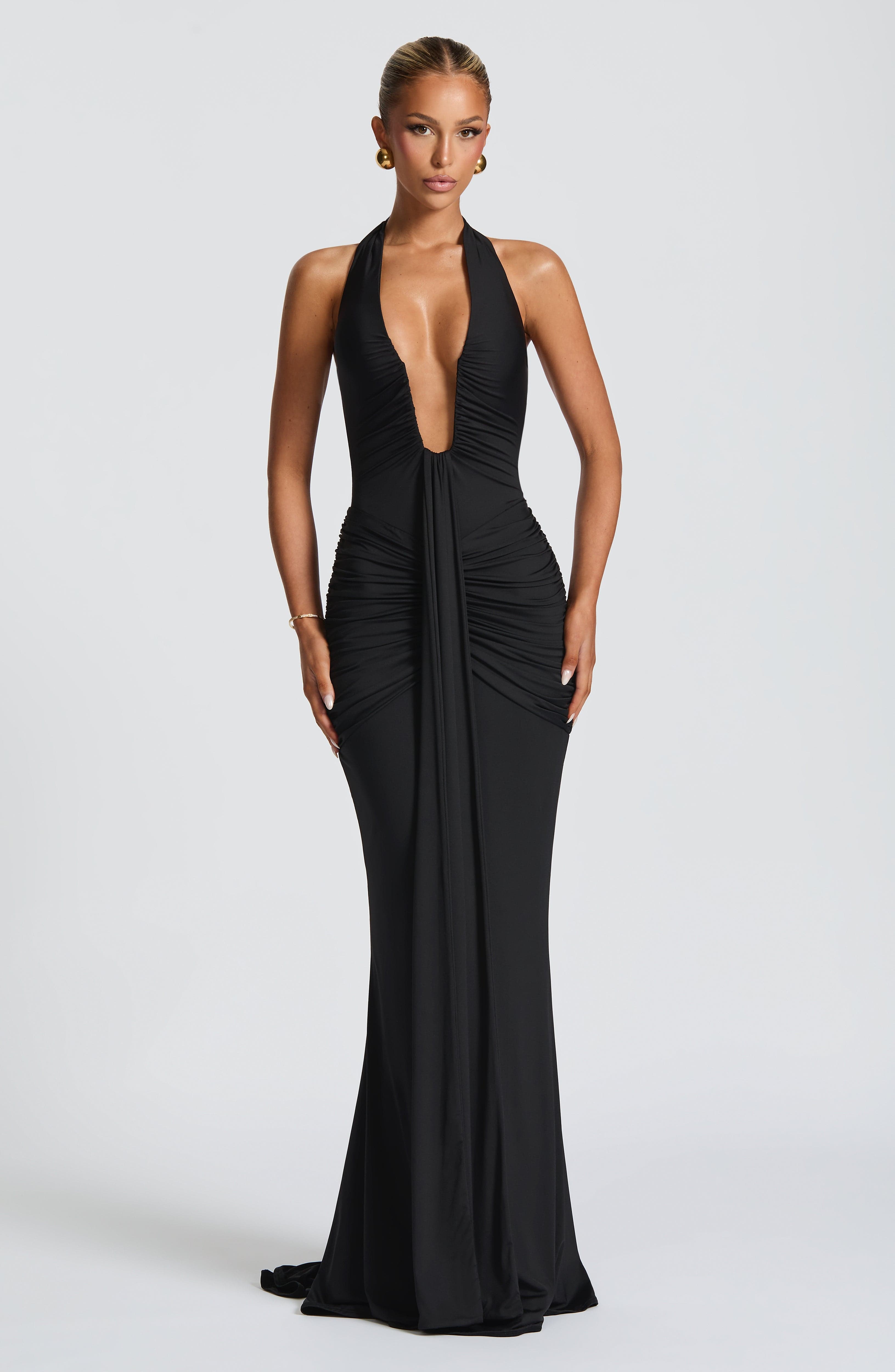 Rosetta Maxi Dress - Black - LioraBella