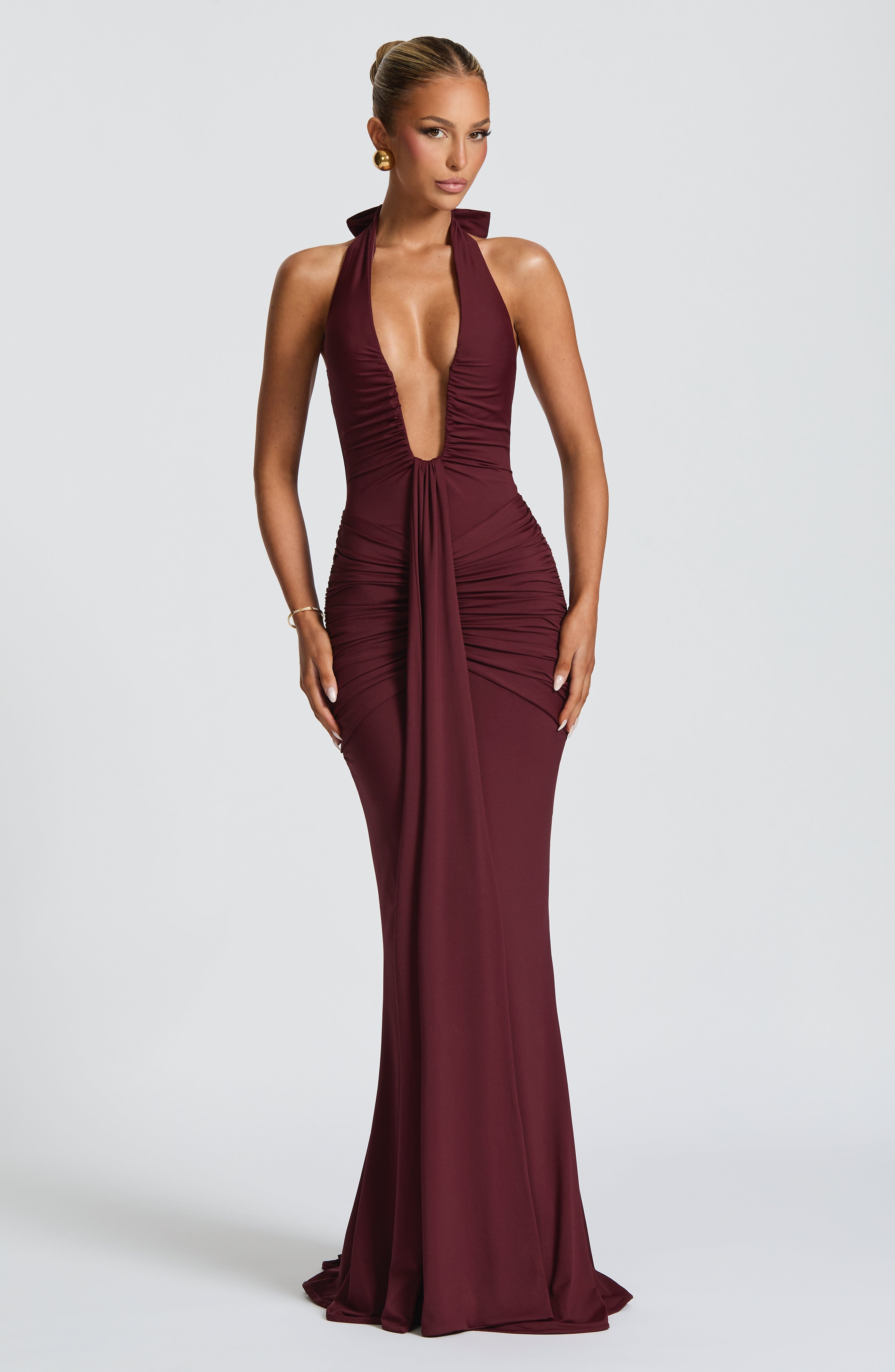 Rosetta Maxi Dress - Cherry Lacquer - LioraBella