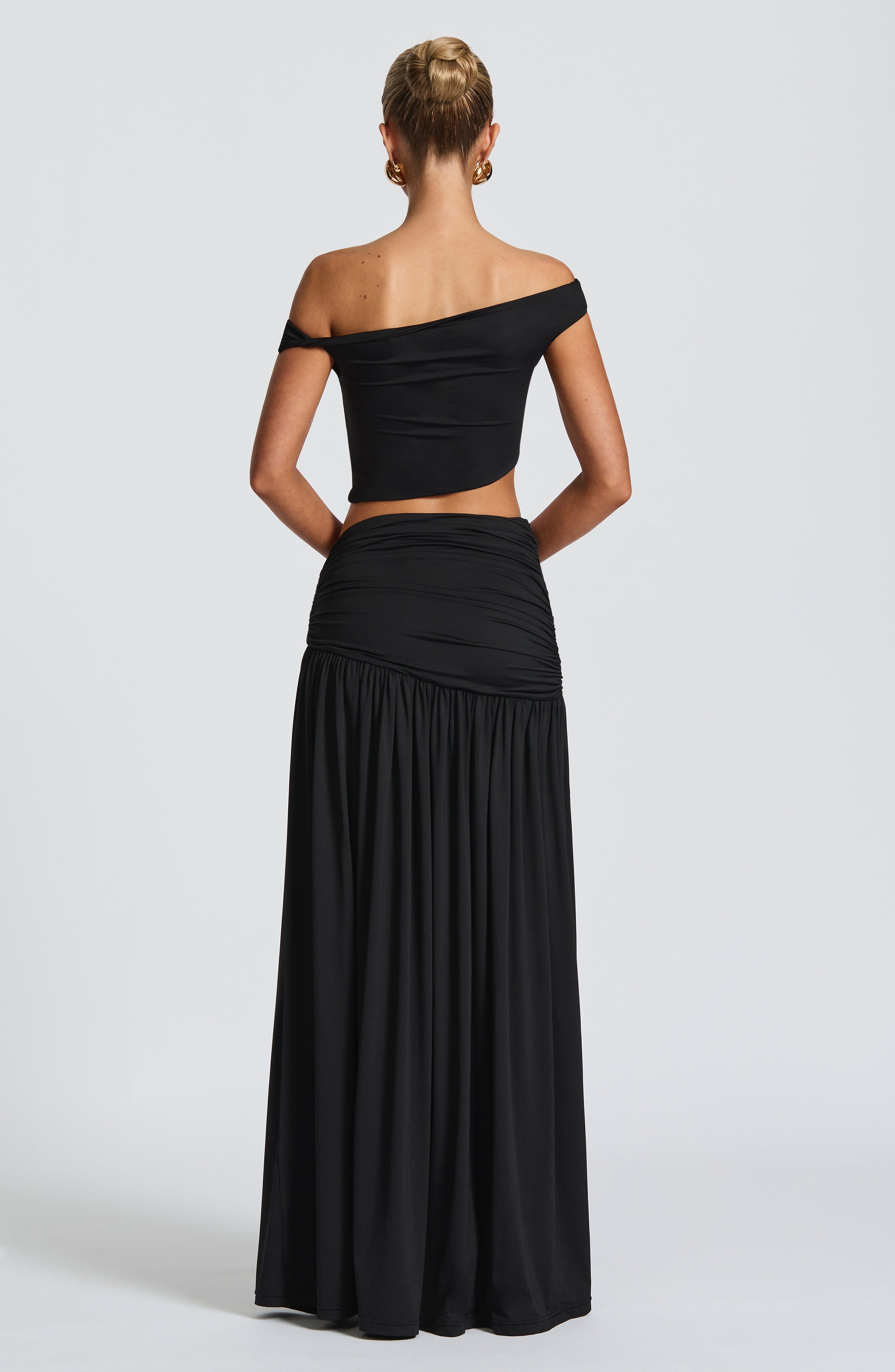 Saira Maxi Skirt - Black - LioraBella