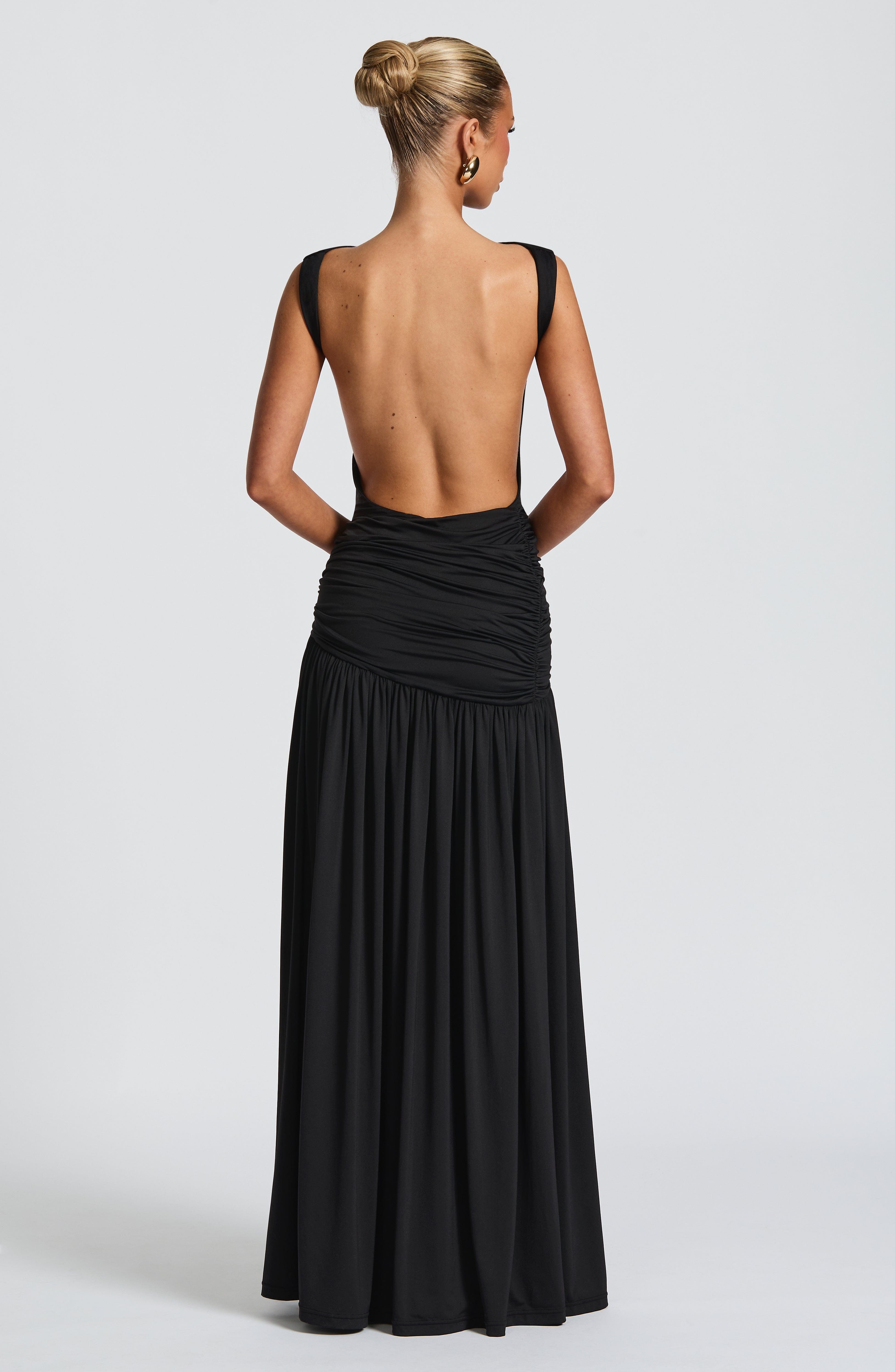 Saira Maxi Skirt - Black - LioraBella
