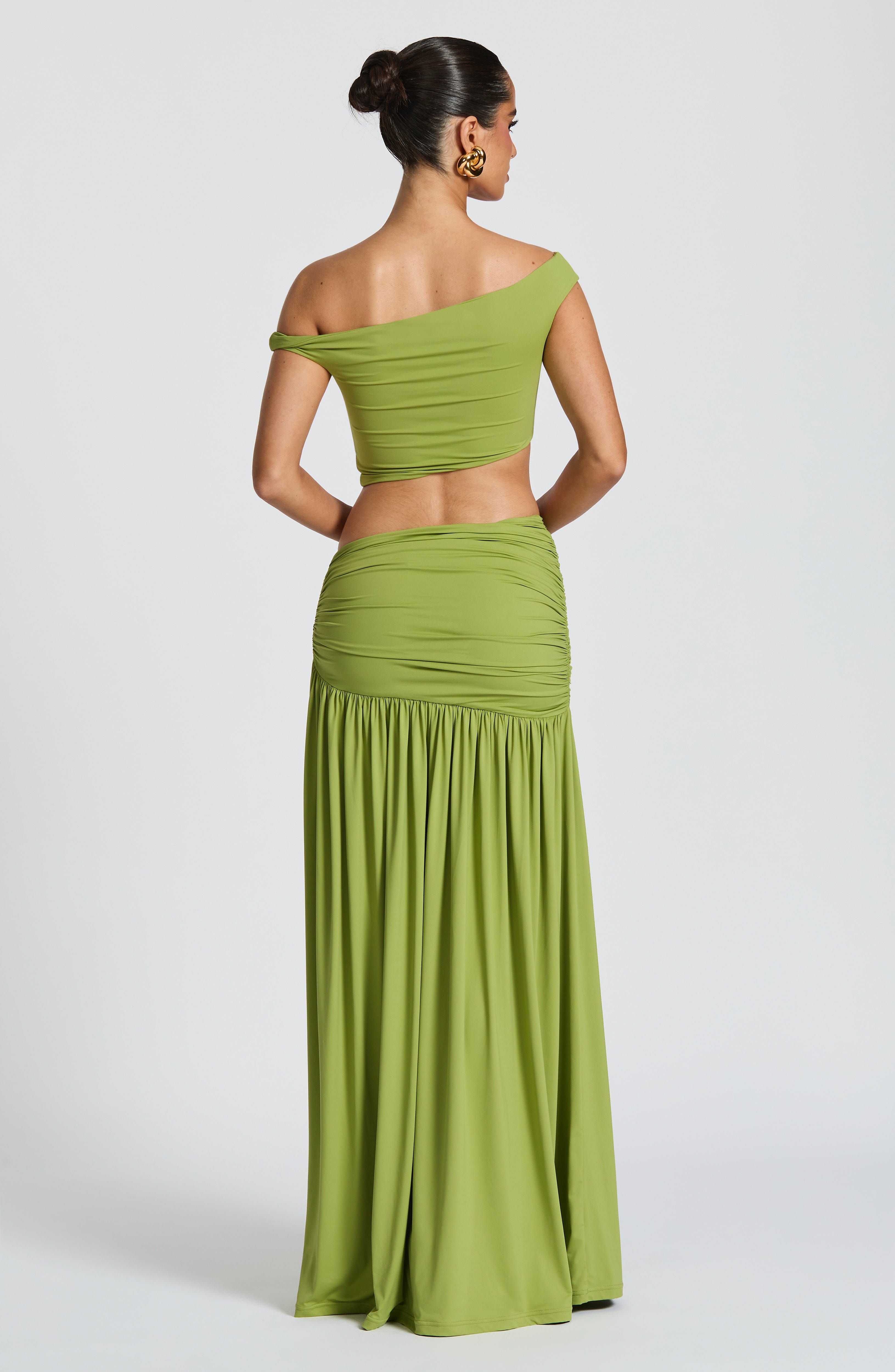 Saira Maxi Skirt - Olive - LioraBella