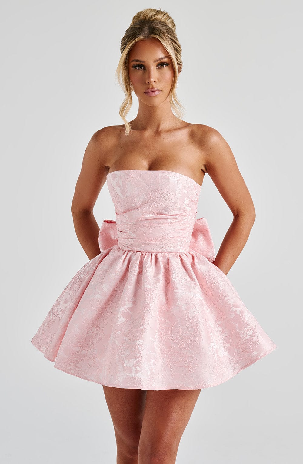 Salome Mini Dress - Blush - LioraBella