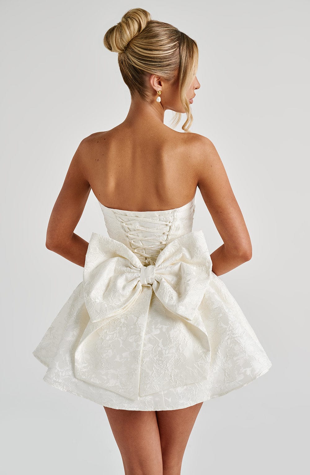 Salome Mini Dress - Ivory - LioraBella