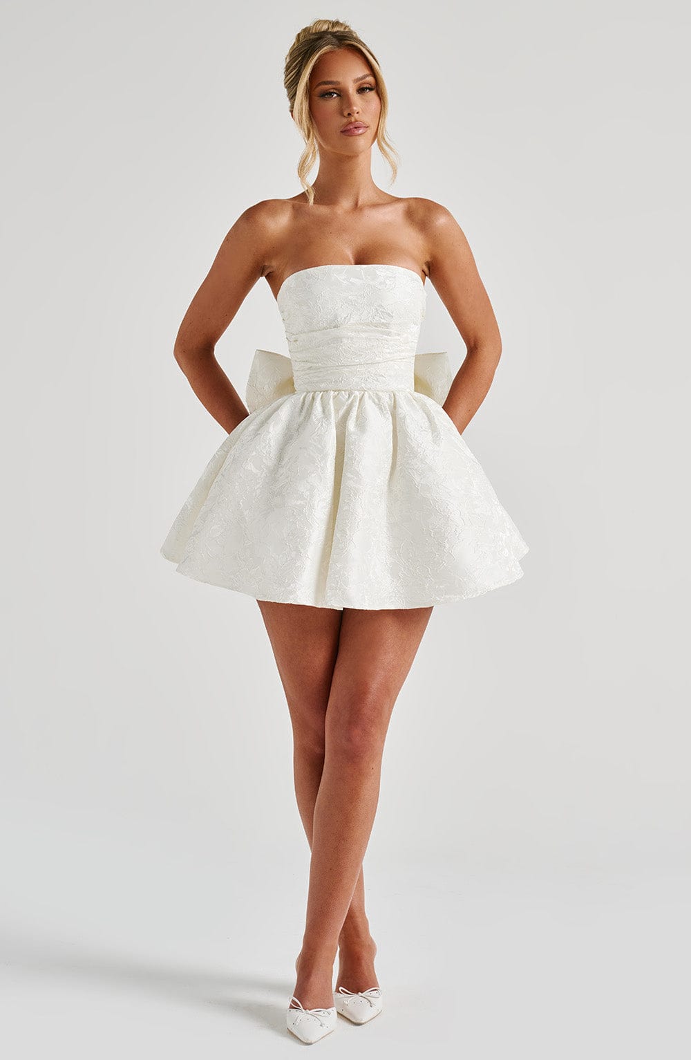 Salome Mini Dress - Ivory - LioraBella