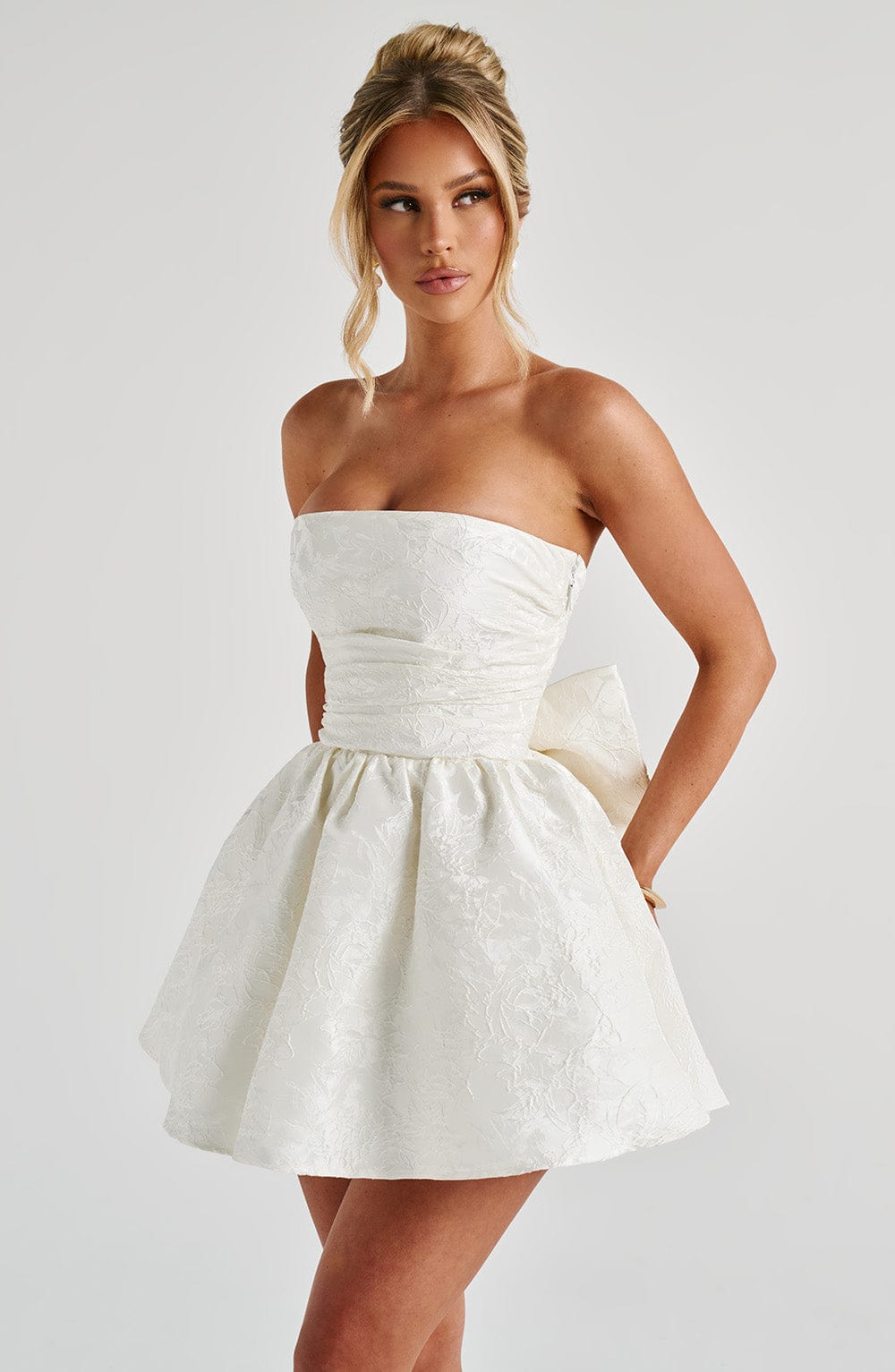 Salome Mini Dress - Ivory - LioraBella