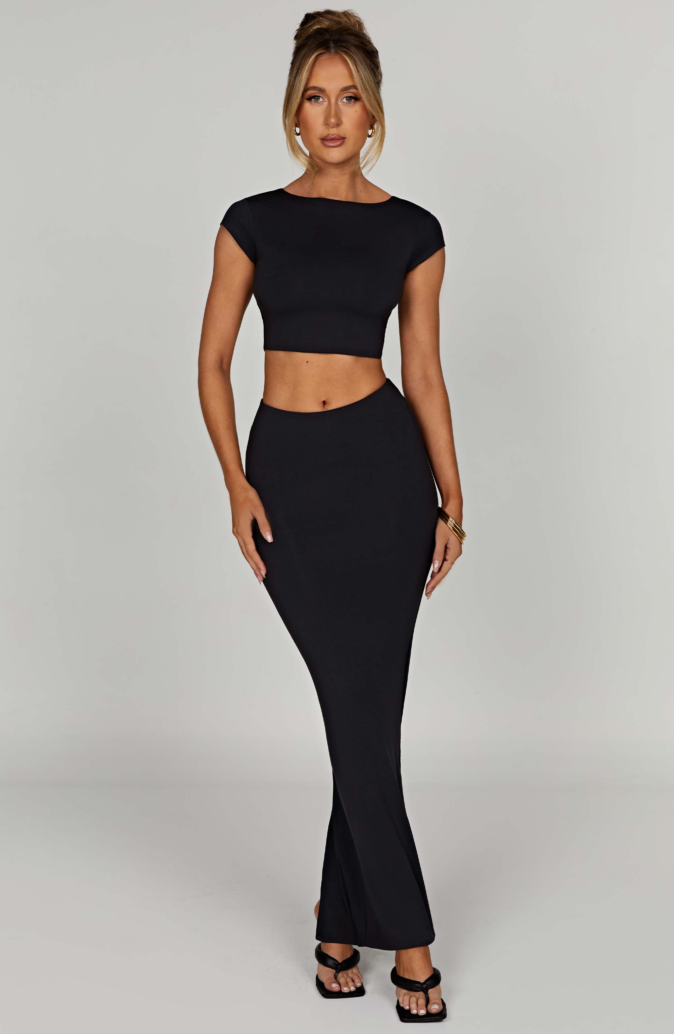 Yazmin Maxi Skirt - Black - LioraBella