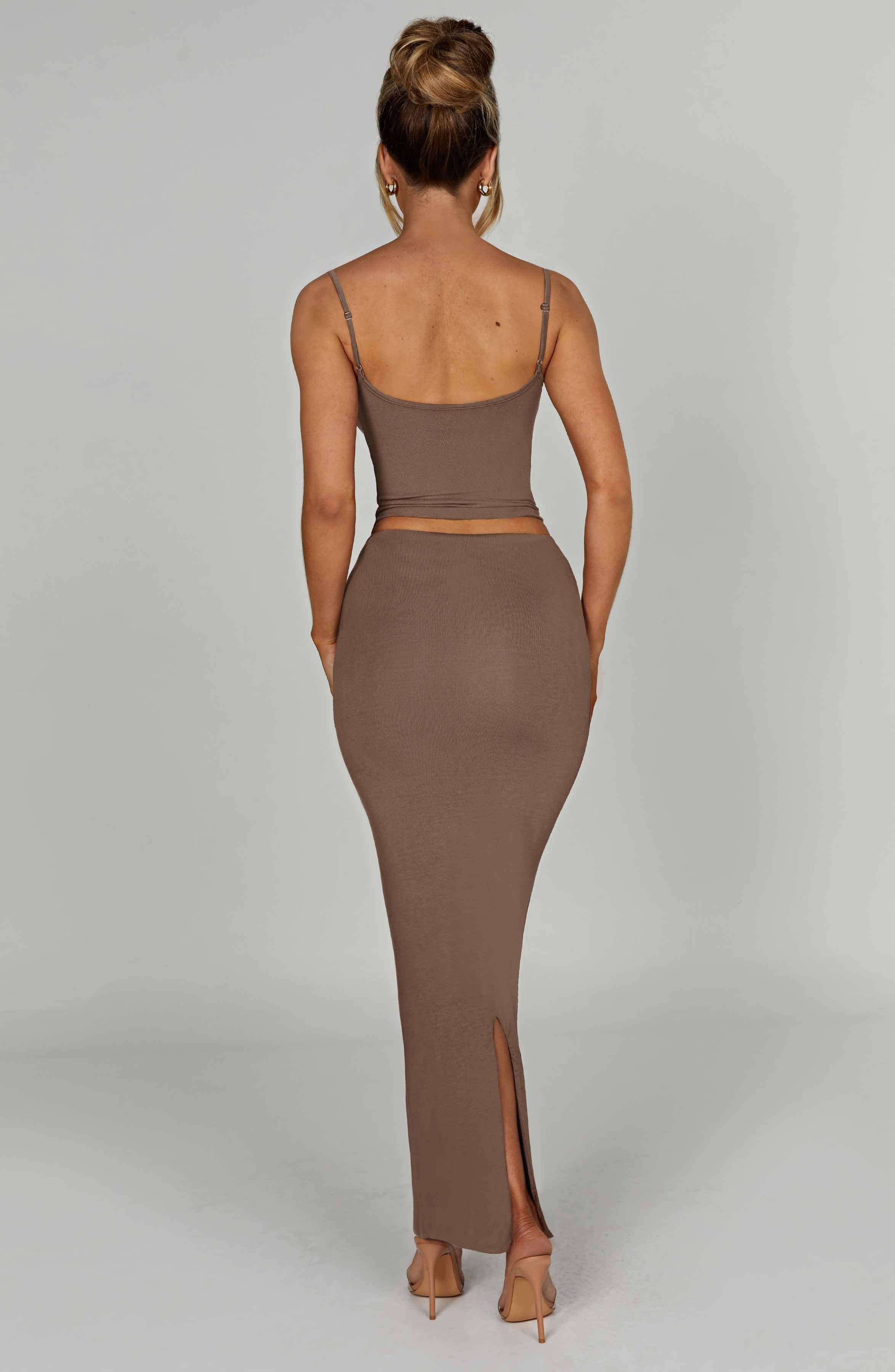 Yazmin Maxi Skirt - Mocha - LioraBella
