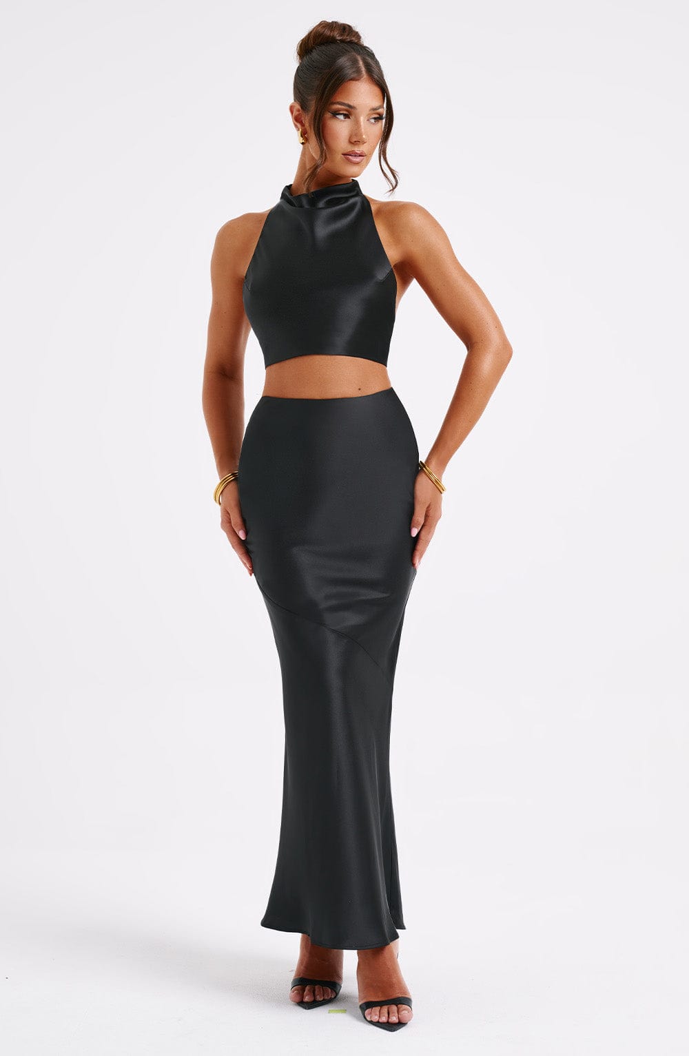 Zaylee Maxi Skirt - Black - LioraBella