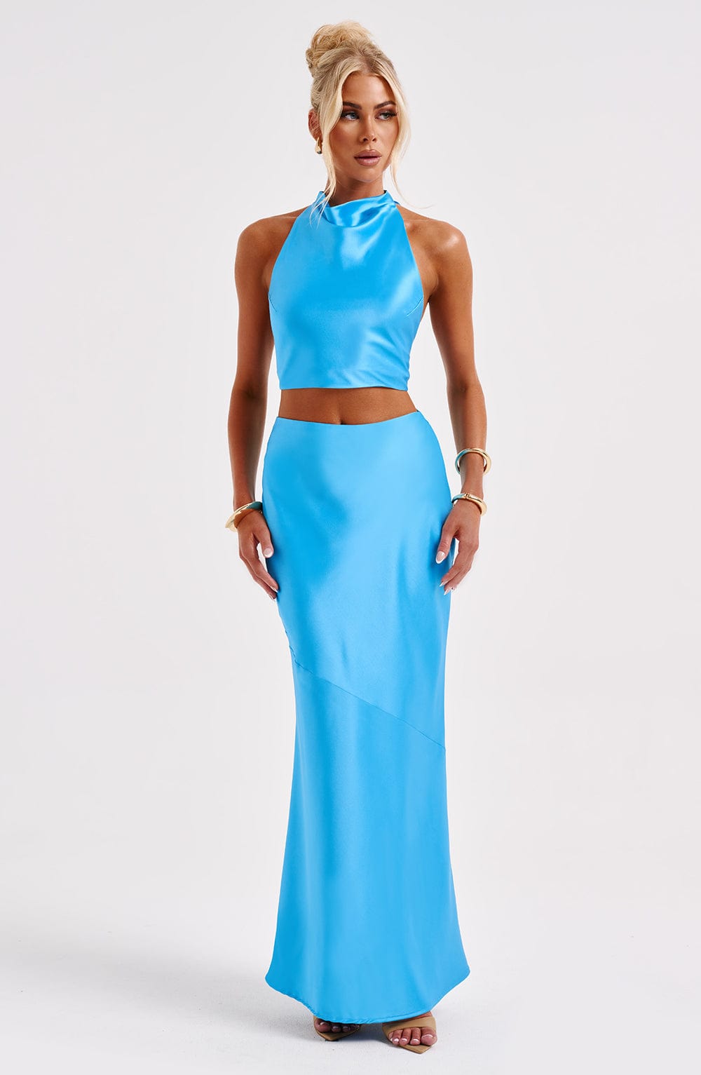 Zaylee Maxi Skirt - Blue - LioraBella