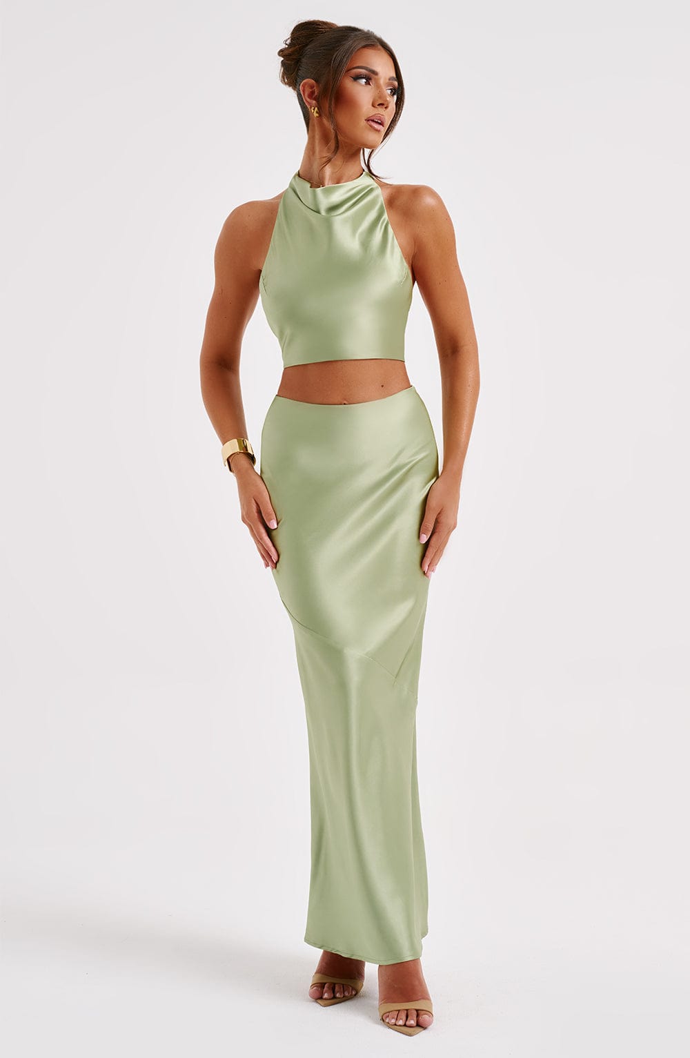 Zaylee Maxi Skirt - Khaki - LioraBella