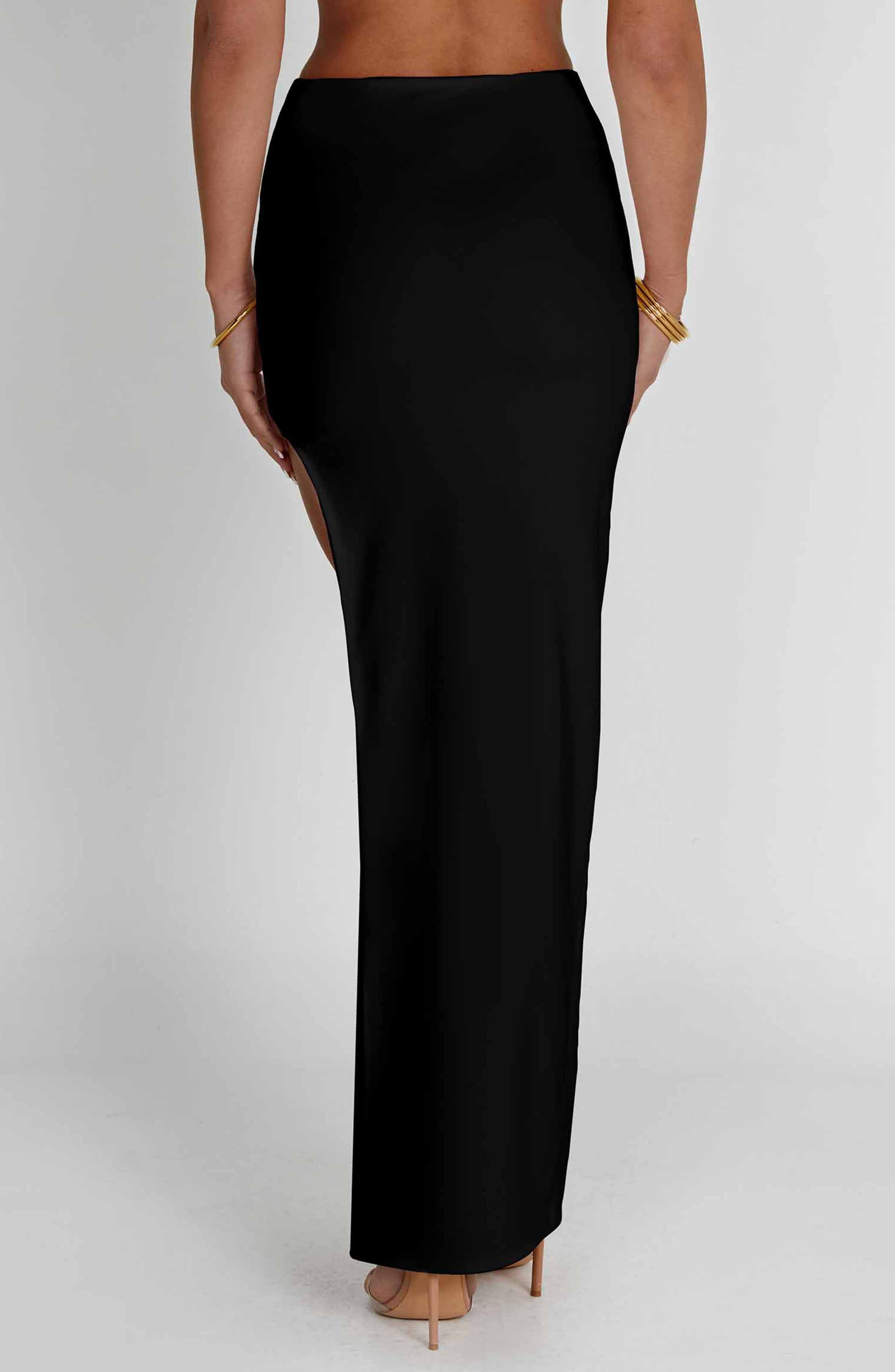 Adorn Maxi Skirt - Black - LioraBella