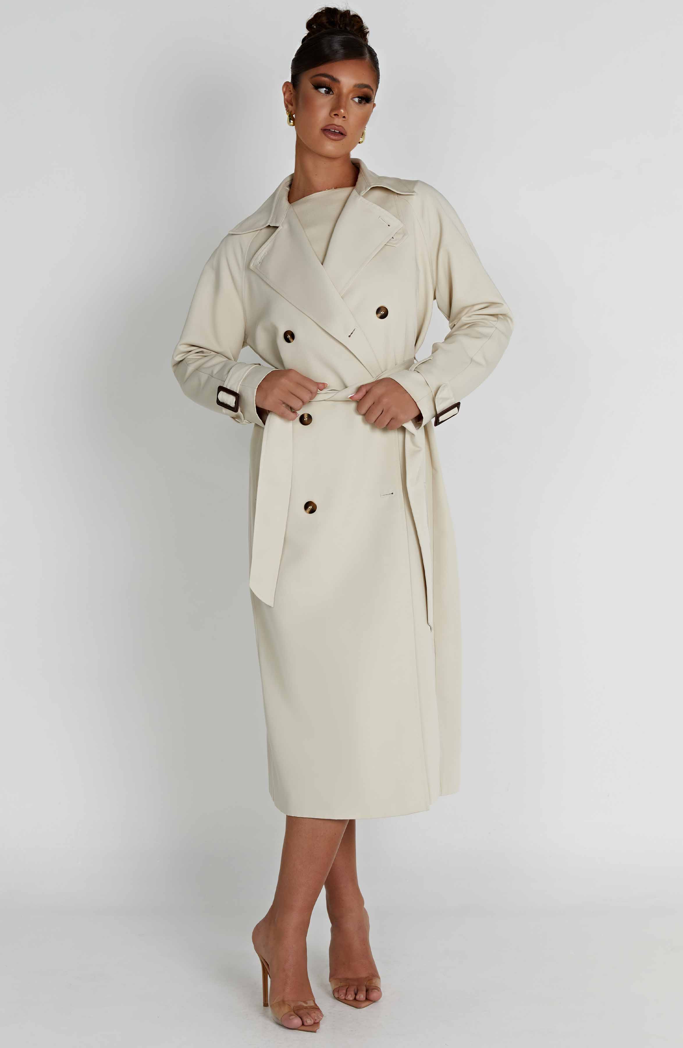 Camila Trench Coat - Sand - LioraBella