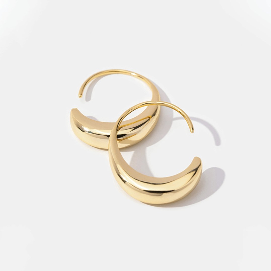 CINA | Gold Teardrop Earrings