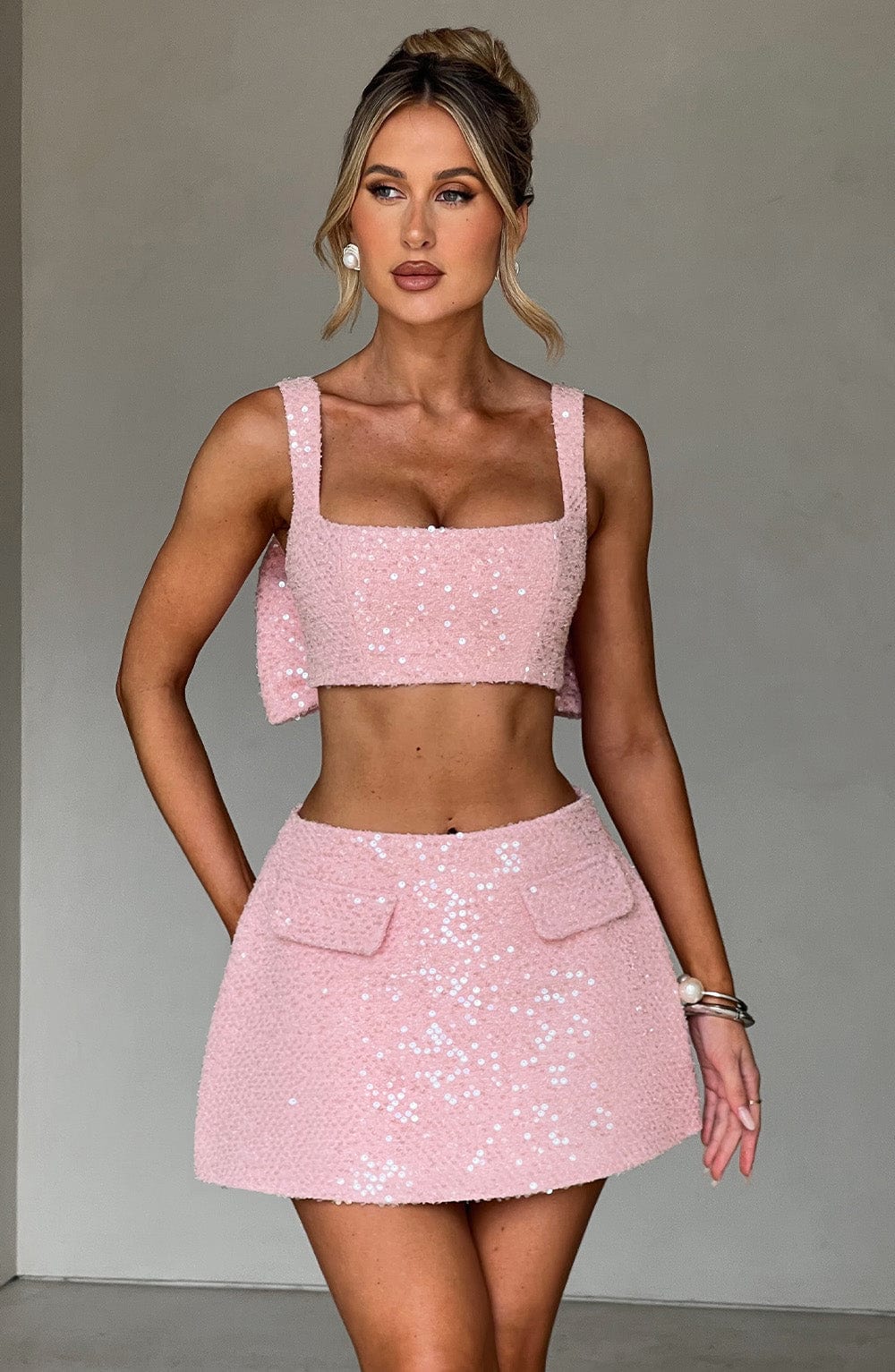 Kiri Mini Skirt - Blush - LioraBella