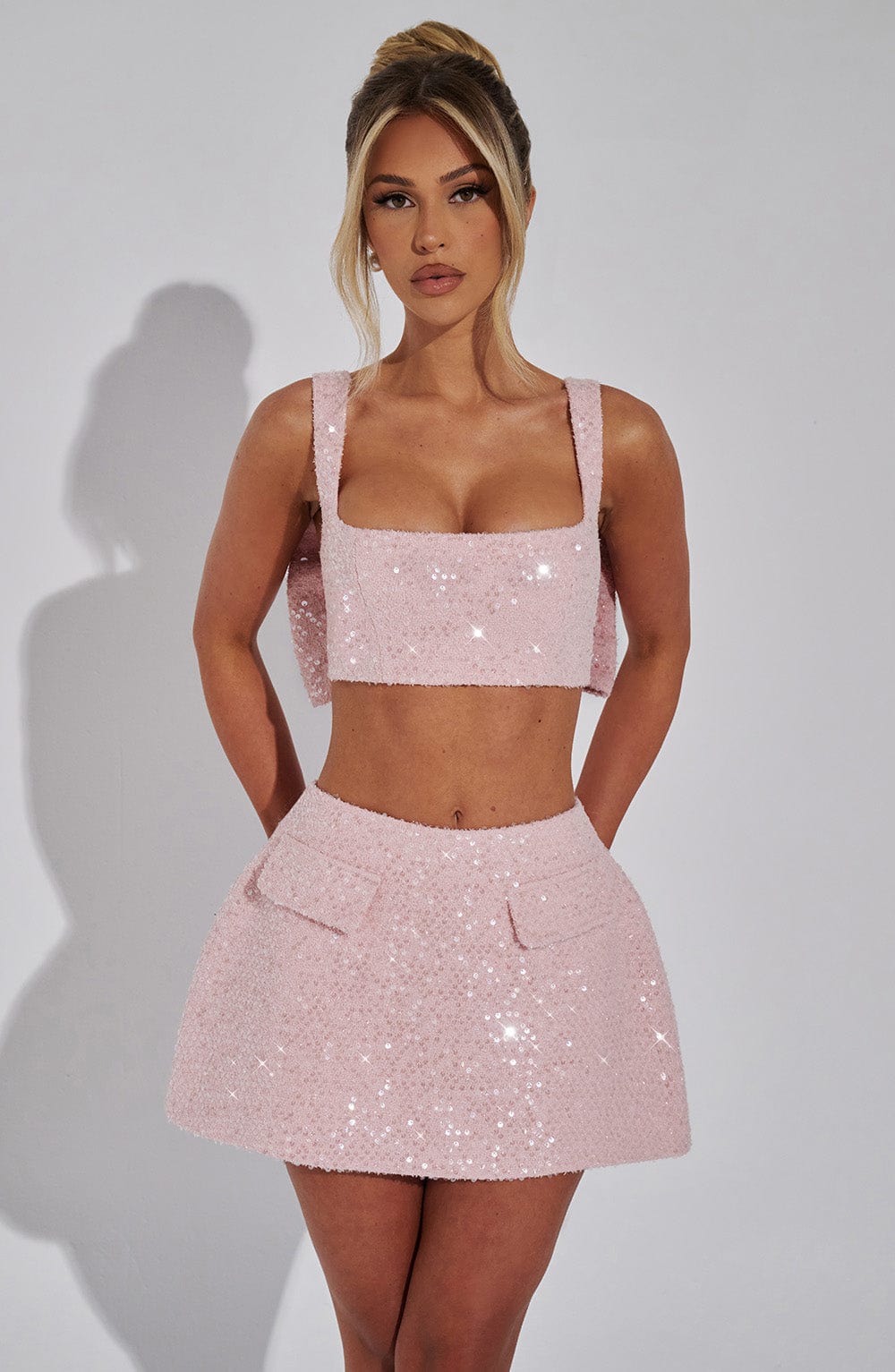 Kiri Mini Skirt - Blush - LioraBella