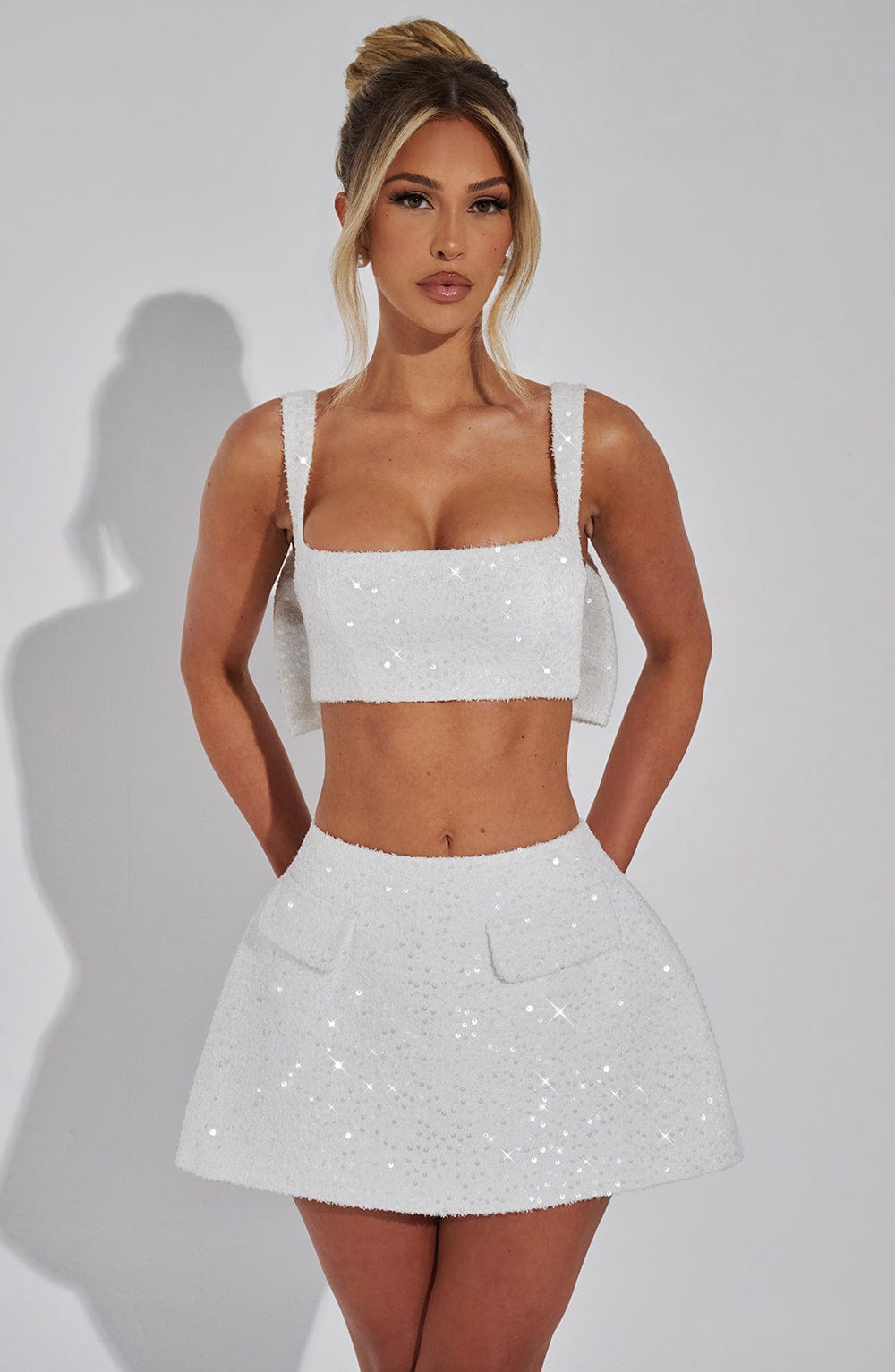 Kiri Mini Skirt - Ivory - LioraBella