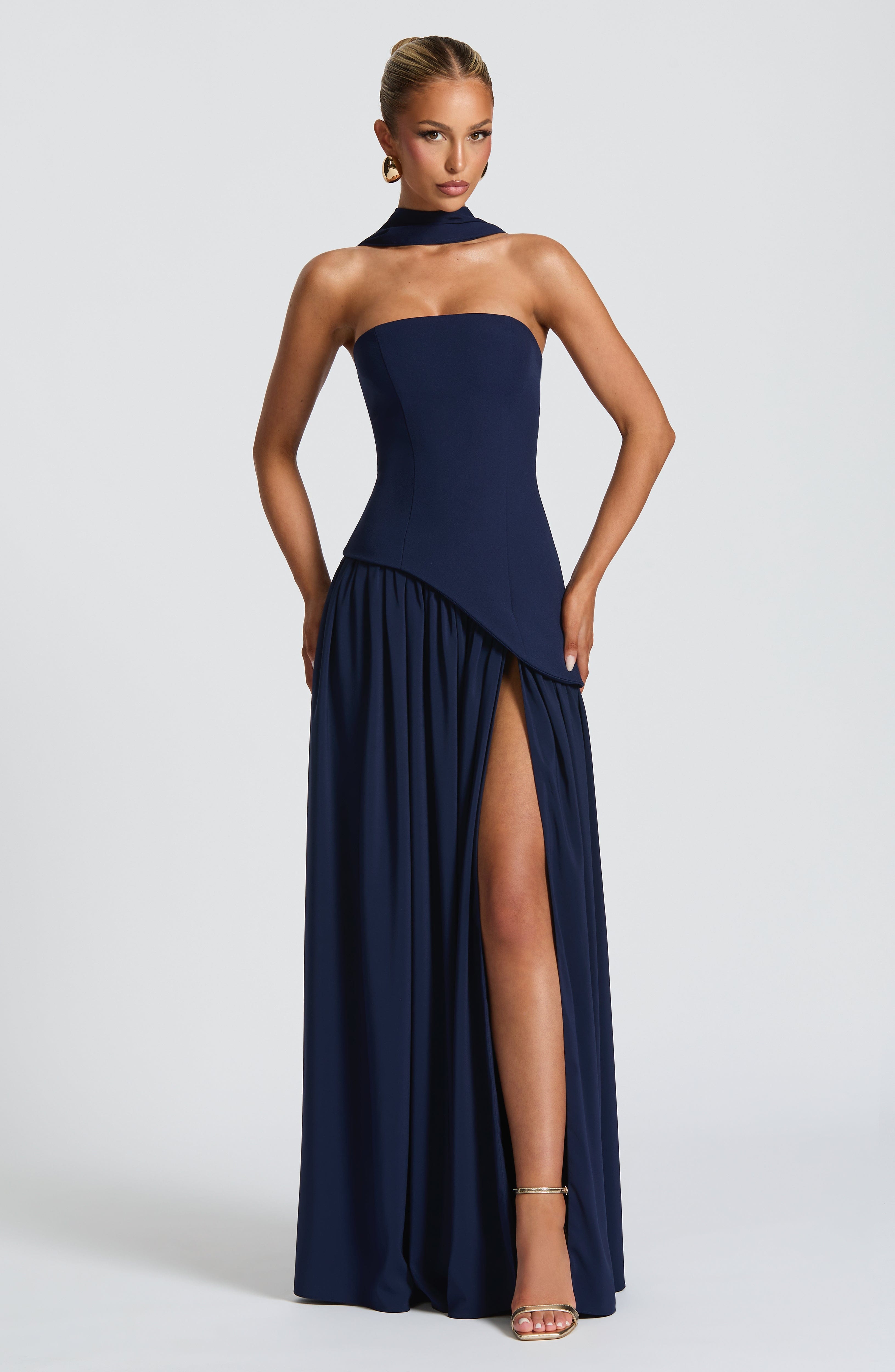 Maliyah Maxi Dress - Navy - LioraBella