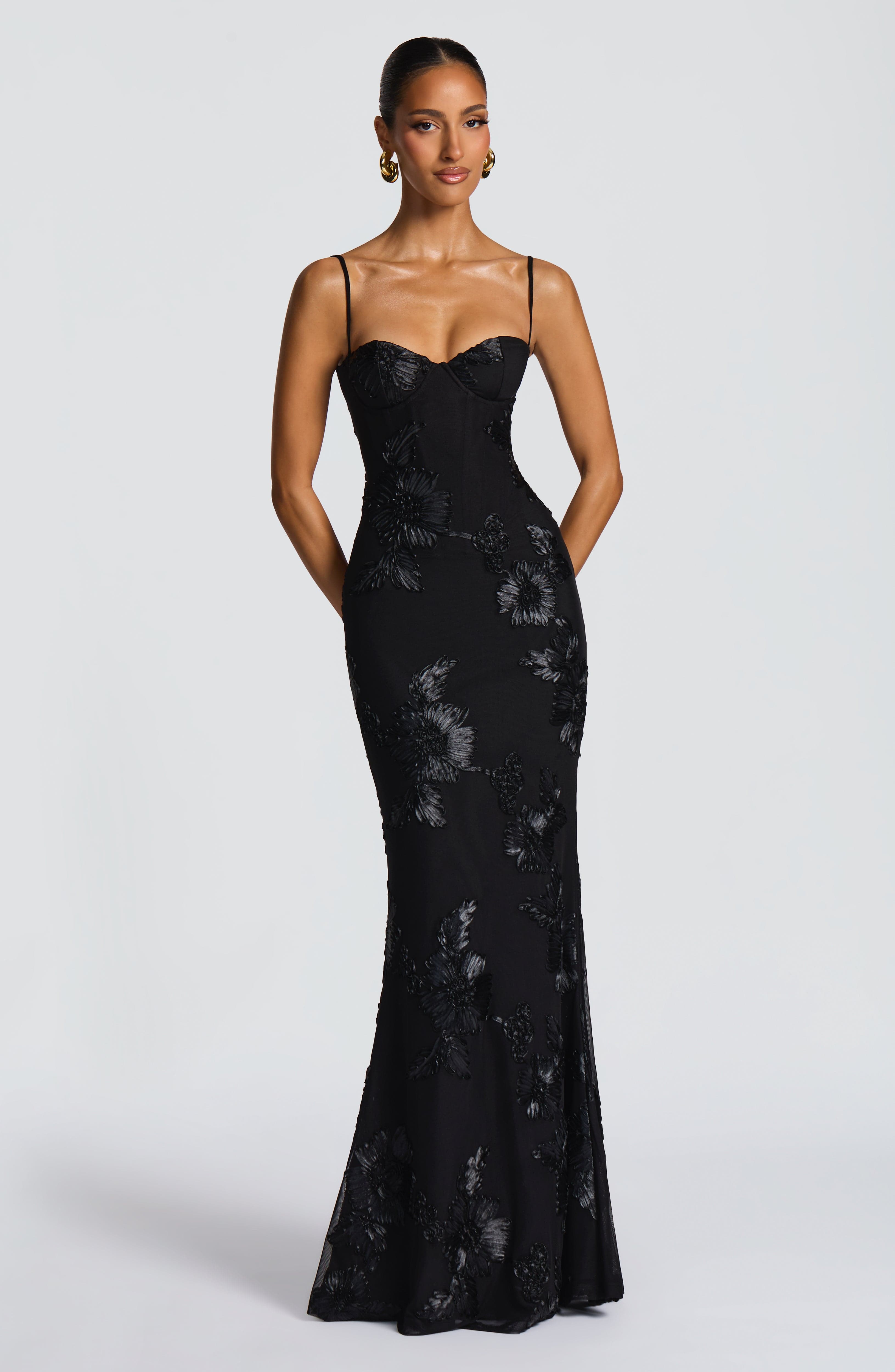 Nefertiti Maxi Dress - Black - LioraBella