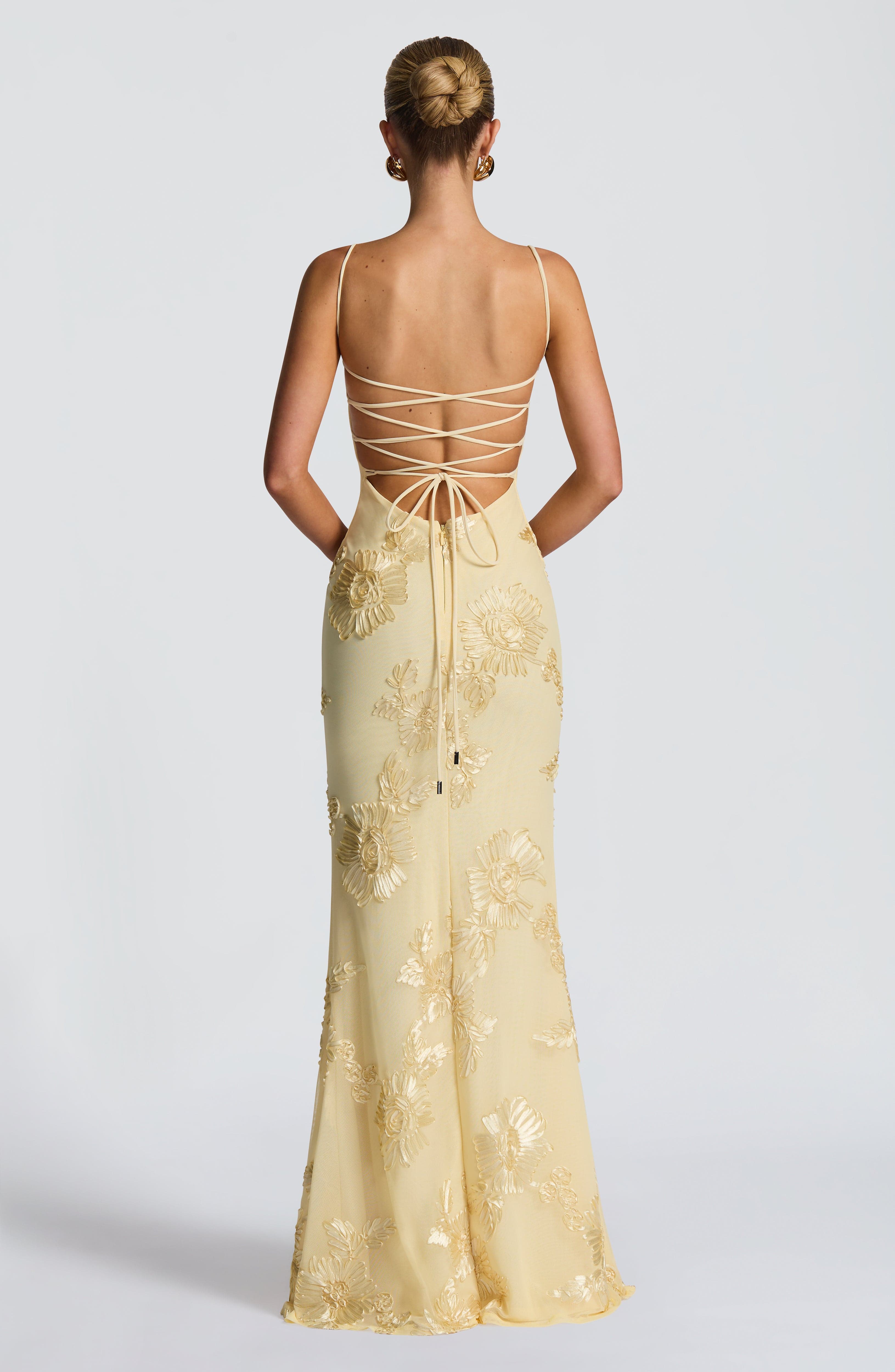 Nefertiti Maxi Dress - Lemon - LioraBella