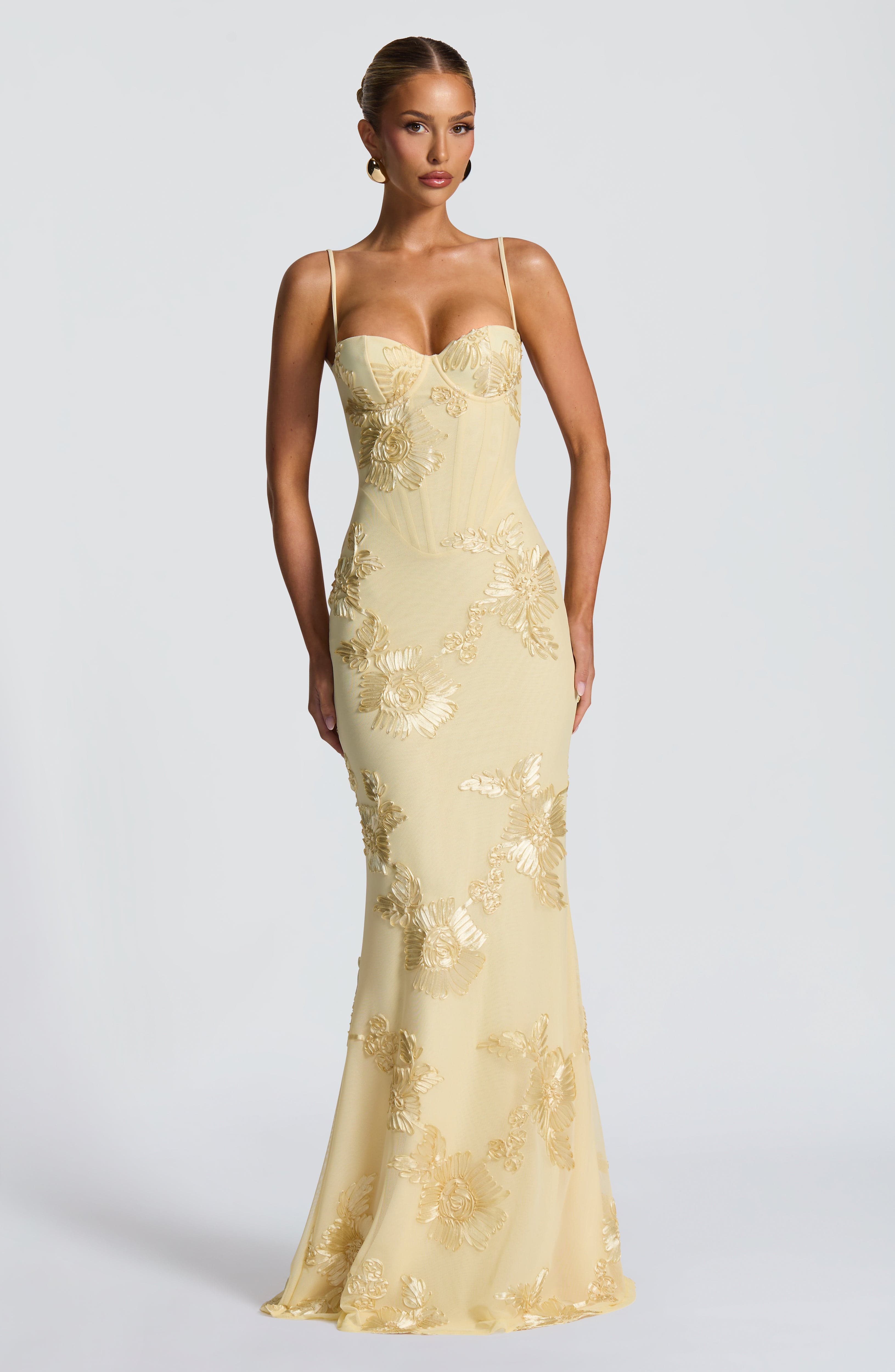 Nefertiti Maxi Dress - Lemon - LioraBella
